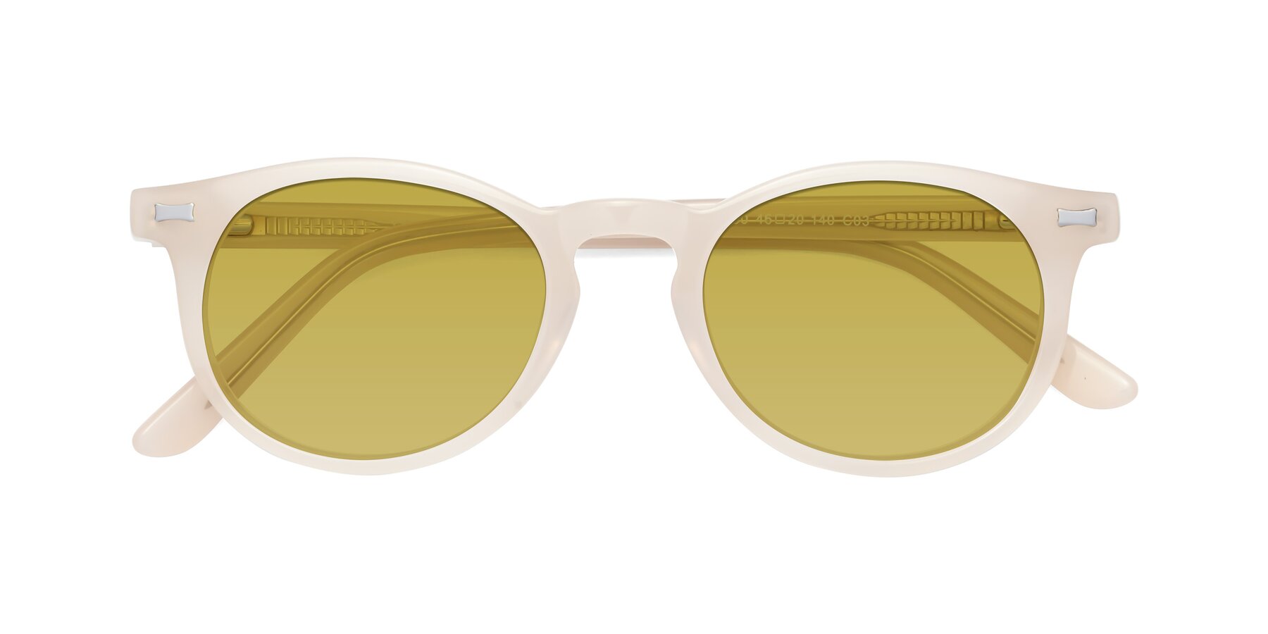 Folded Front of 17330 in Beige with Champagne Tinted Lenses