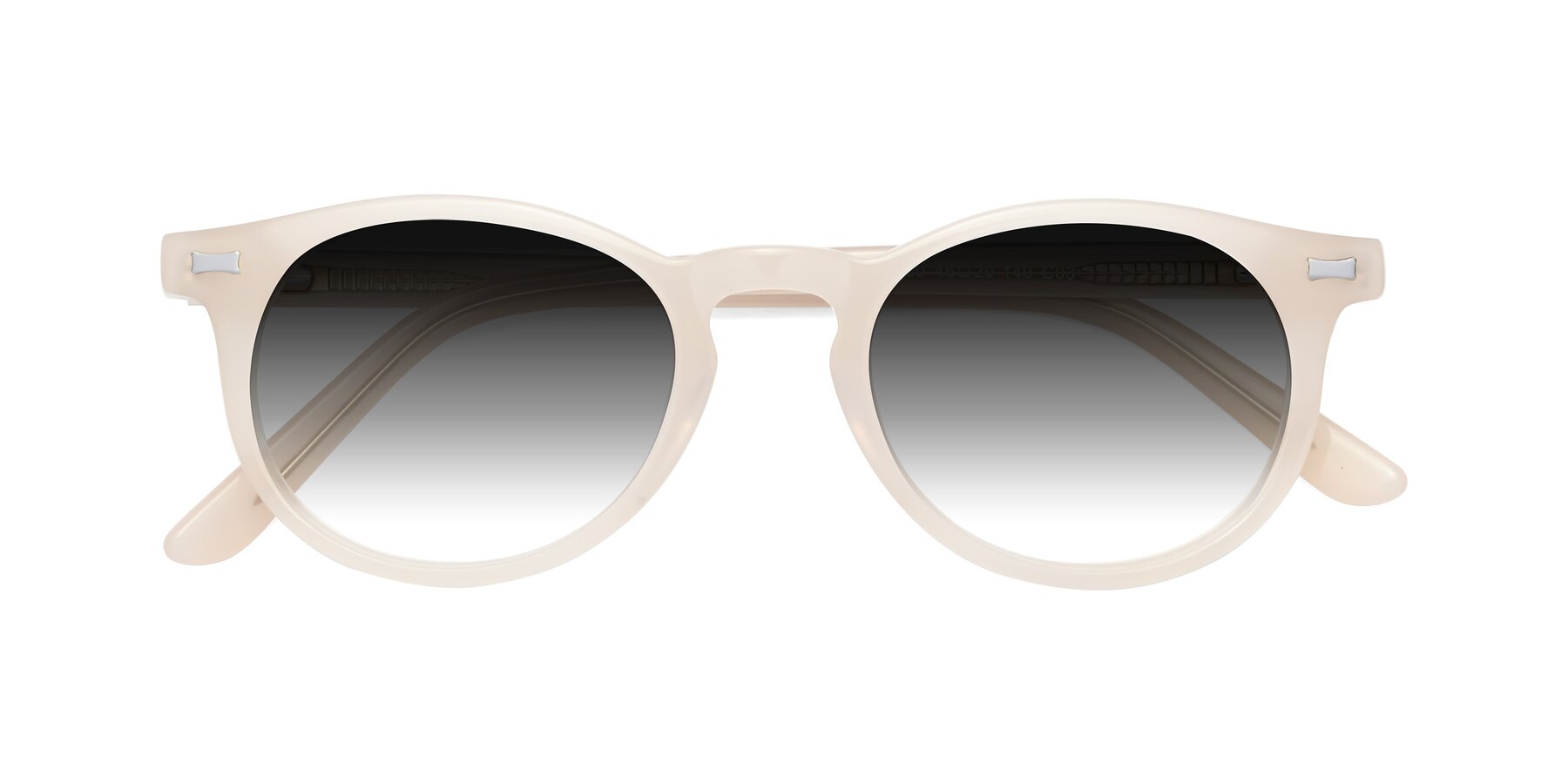 Folded Front of 17330 in Beige with Gray Gradient Lenses