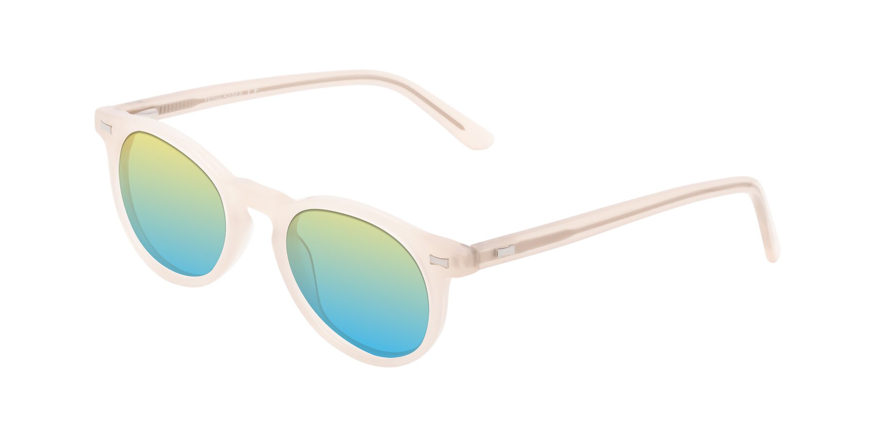 Angle of 17330 in Beige with Yellow / Blue Gradient Lenses