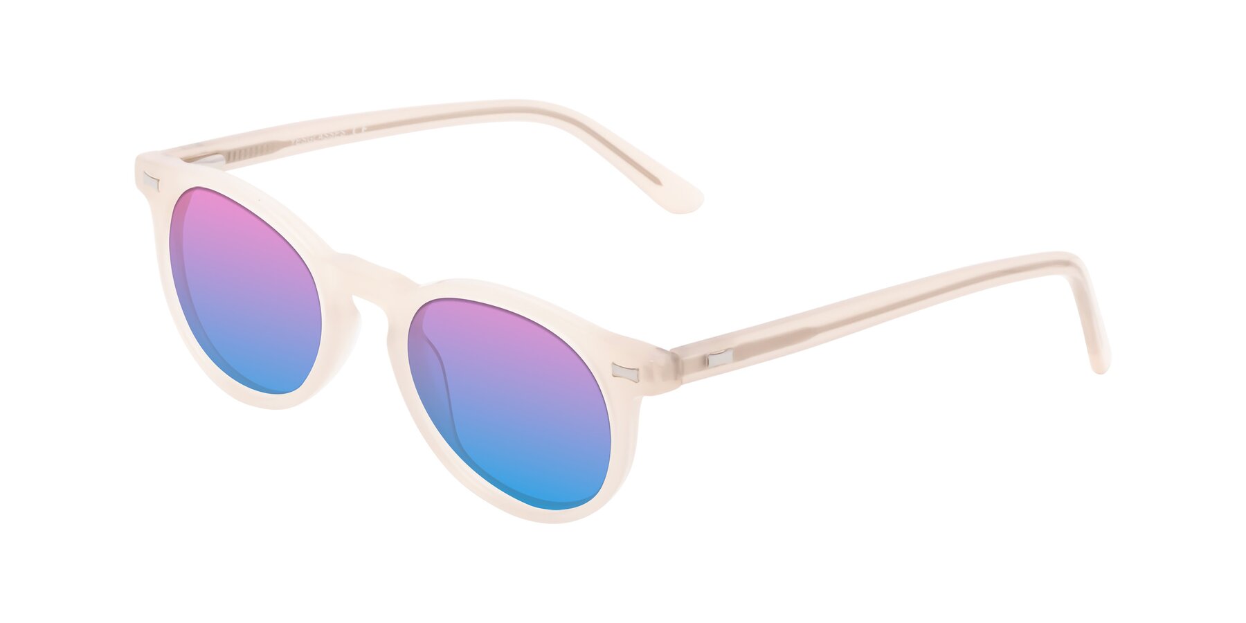Angle of 17330 in Beige with Pink / Blue Gradient Lenses