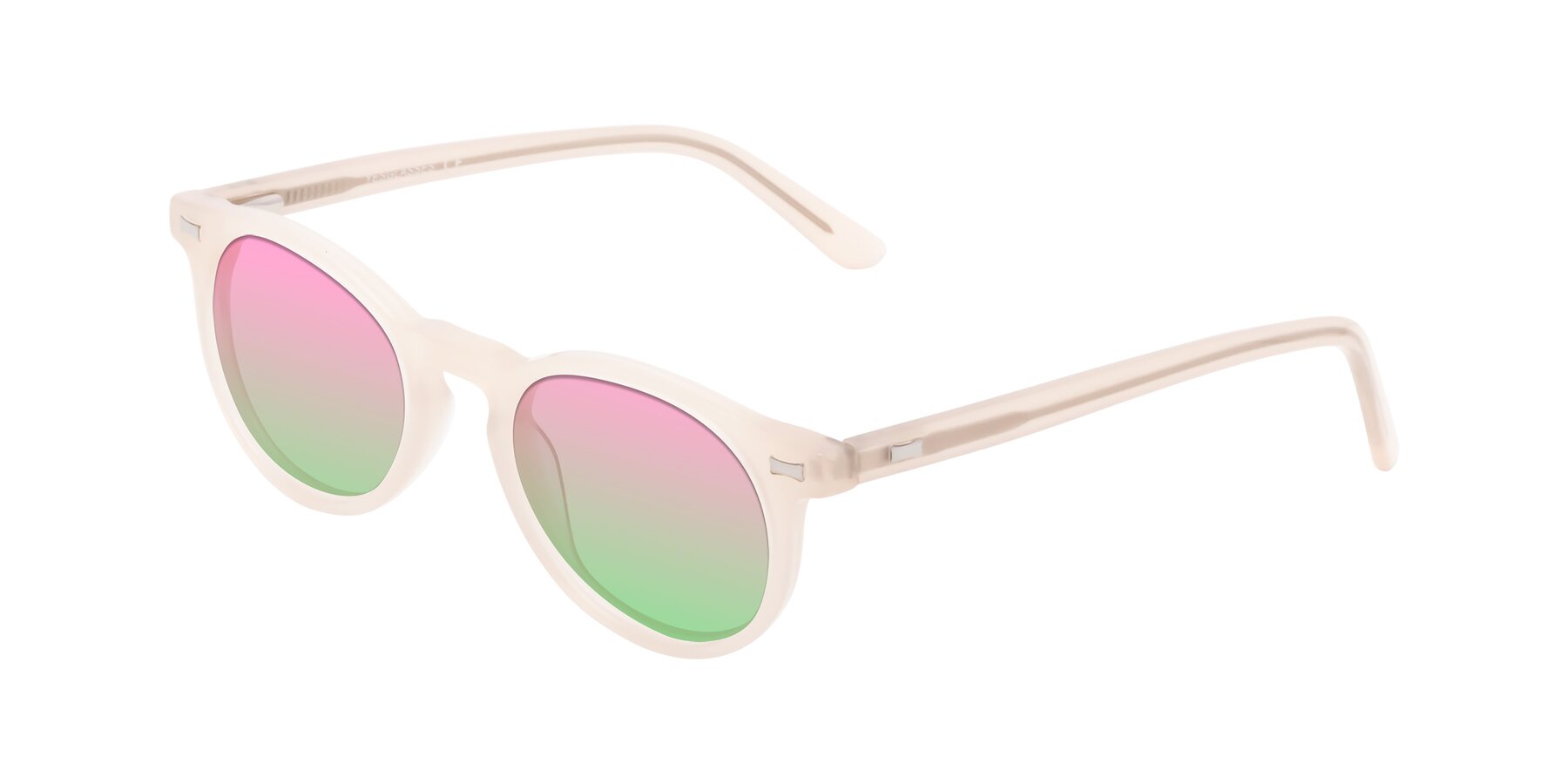 Angle of 17330 in Beige with Pink / Green Gradient Lenses