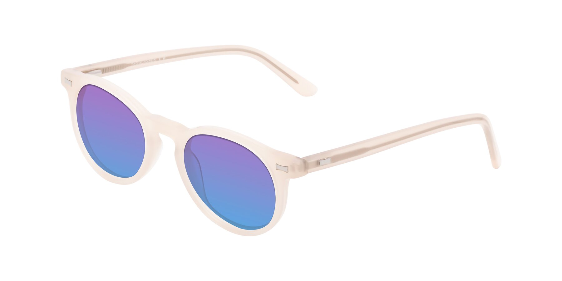Angle of 17330 in Beige with Purple / Blue Gradient Lenses