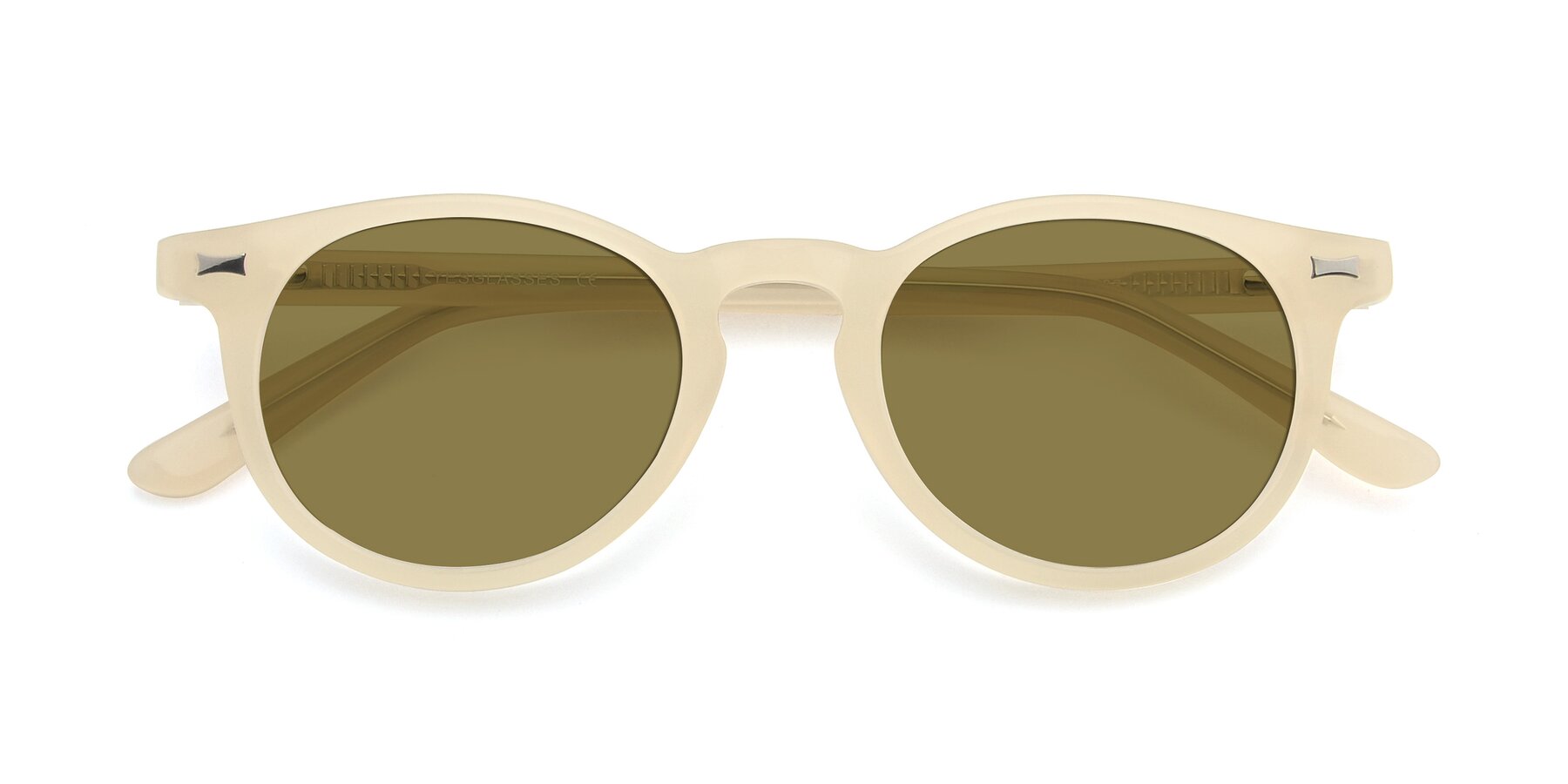 Folded Front of 17330 in Beige with Brown Polarized Lenses