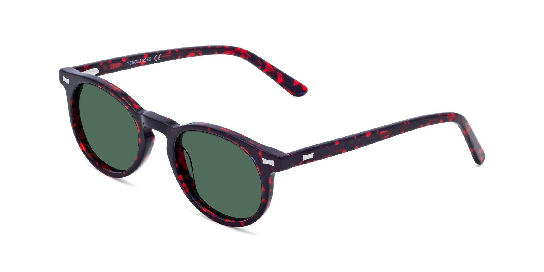 Angle of 17330 in Tortoise Wine with Green Polarized Lenses