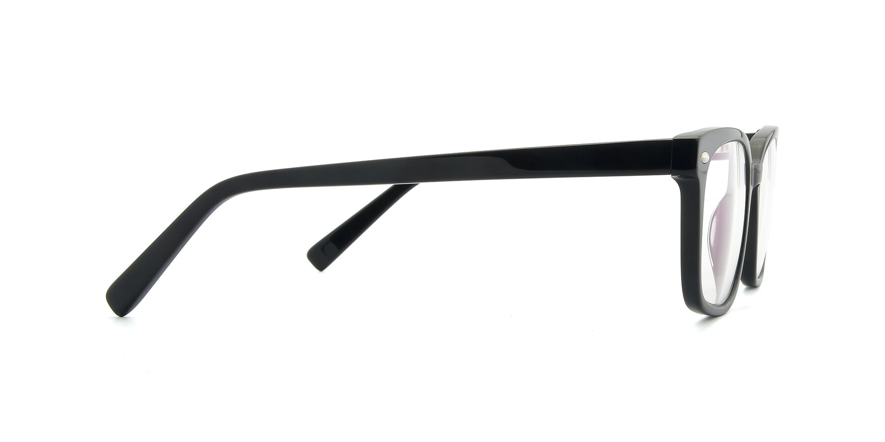 Side of 17349 in Black with Clear Reading Eyeglass Lenses