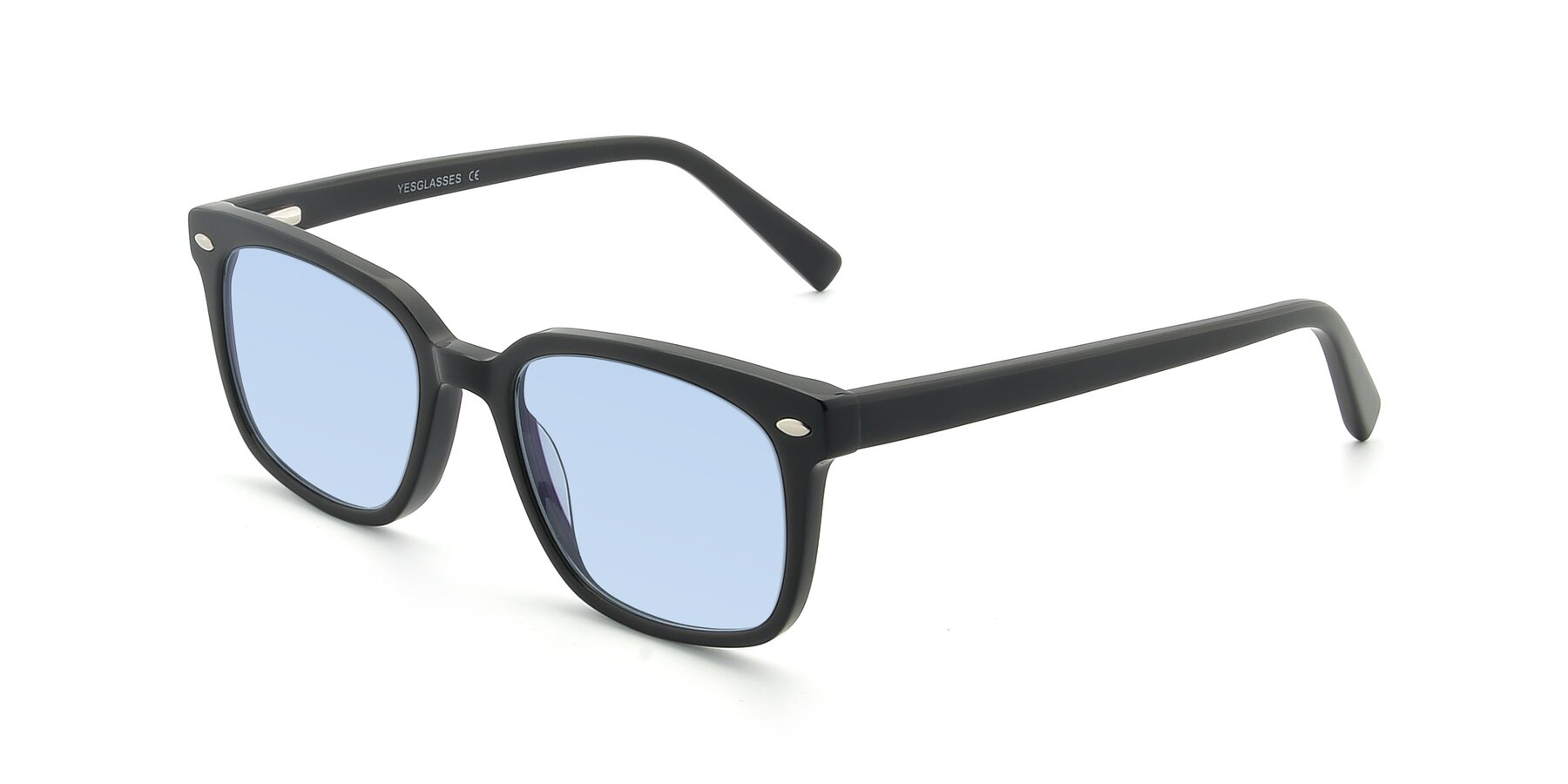Angle of 17349 in Black with Light Blue Tinted Lenses