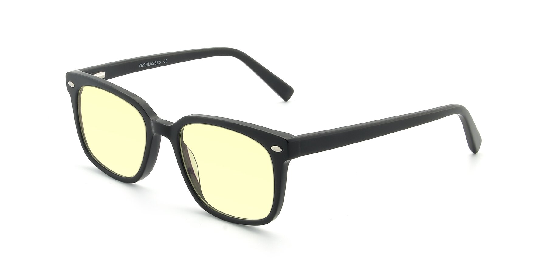 Angle of 17349 in Black with Light Yellow Tinted Lenses