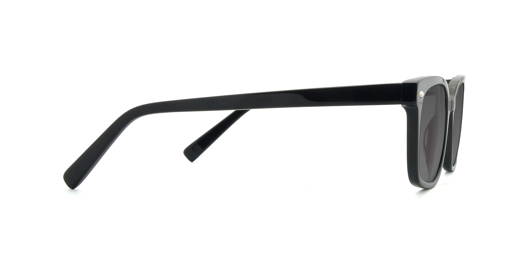 Side of 17349 in Black with Medium Gray Tinted Lenses