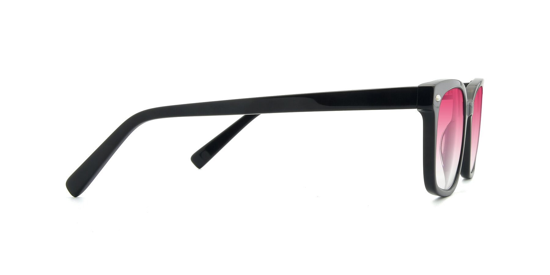 Side of 17349 in Black with Pink Gradient Lenses