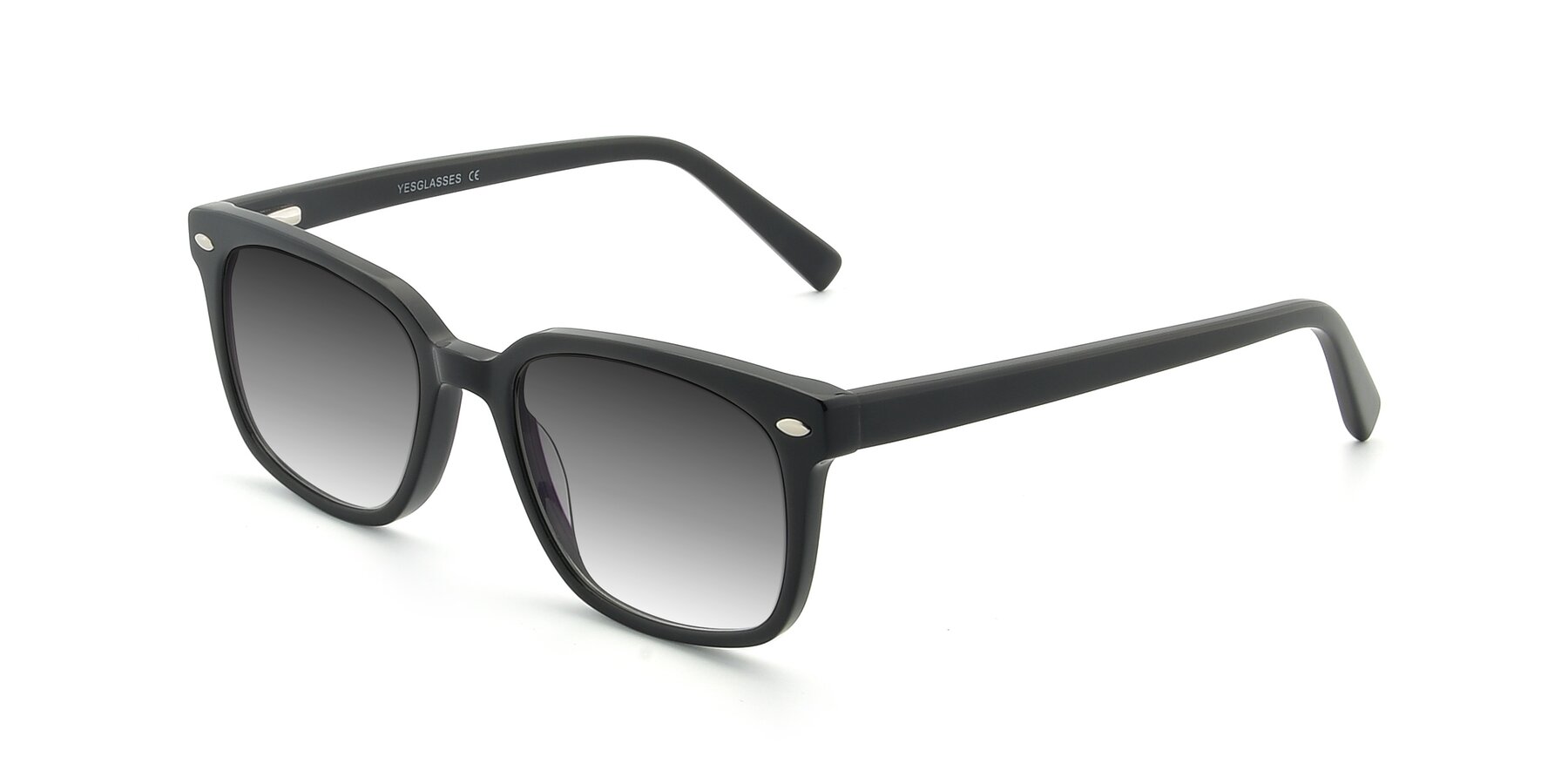 Angle of 17349 in Black with Gray Gradient Lenses