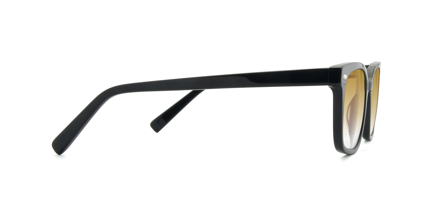 Side of 17349 in Black with Champagne Gradient Lenses