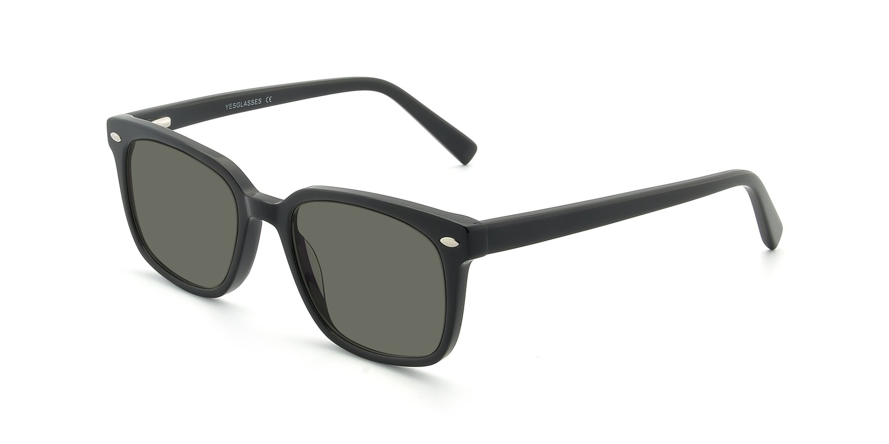 Angle of 17349 in Black with Gray Polarized Lenses