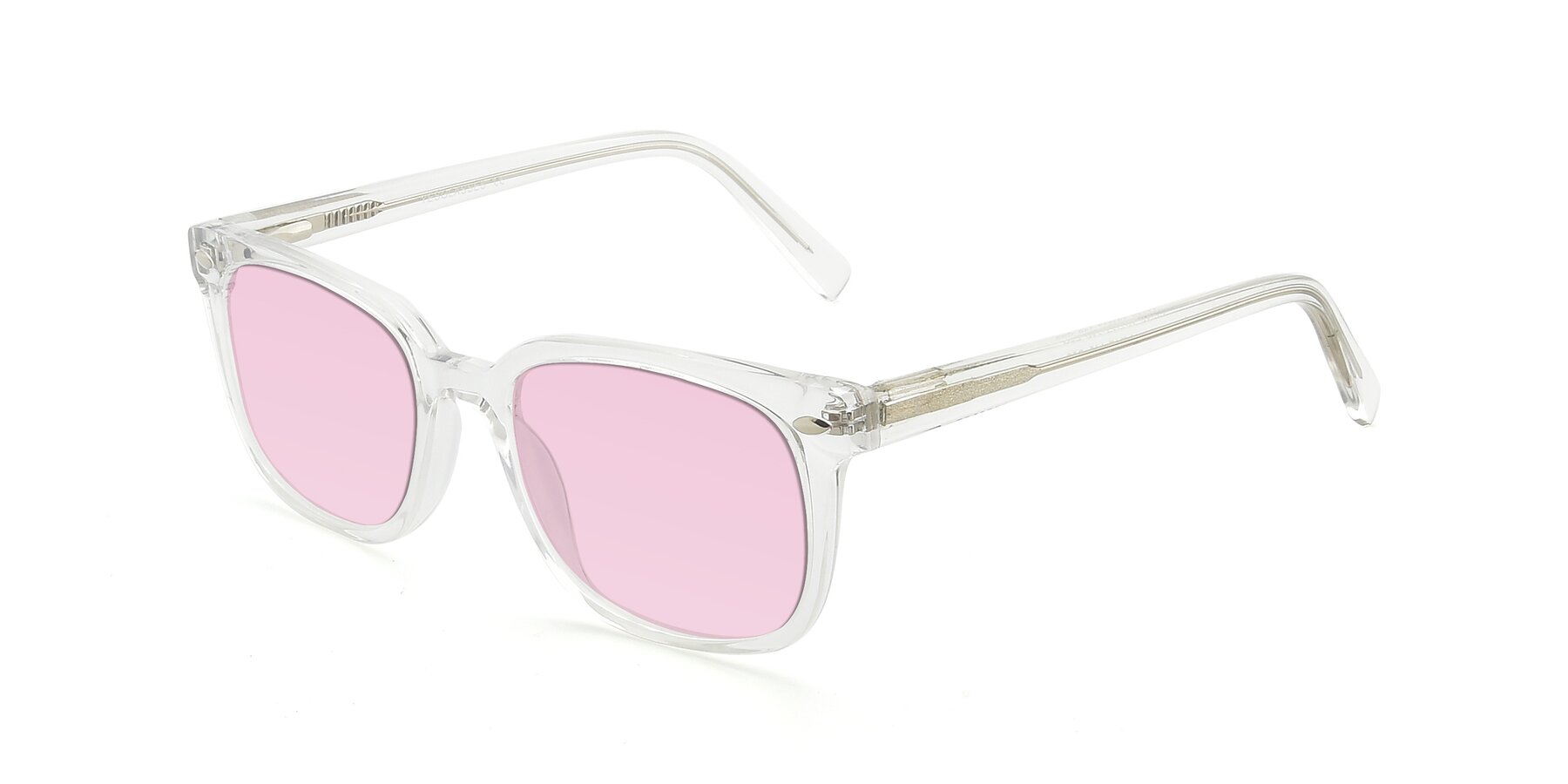 Angle of 17349 in Clear with Light Pink Tinted Lenses