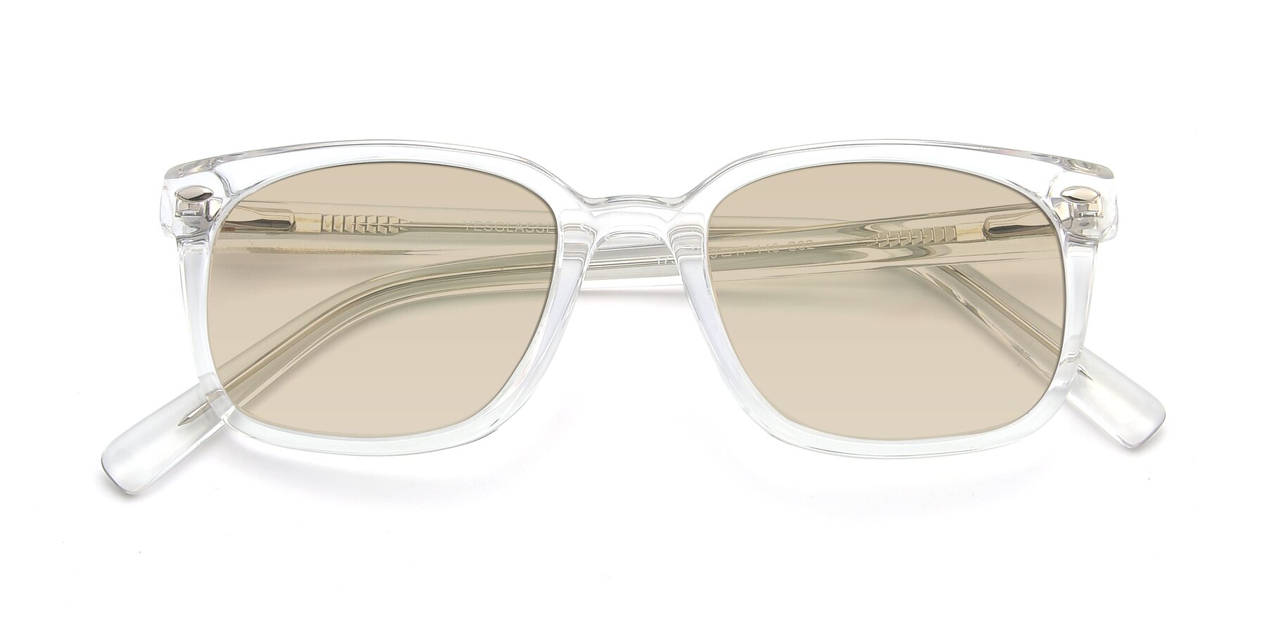 Folded Front of 17349 in Clear with Light Brown Tinted Lenses