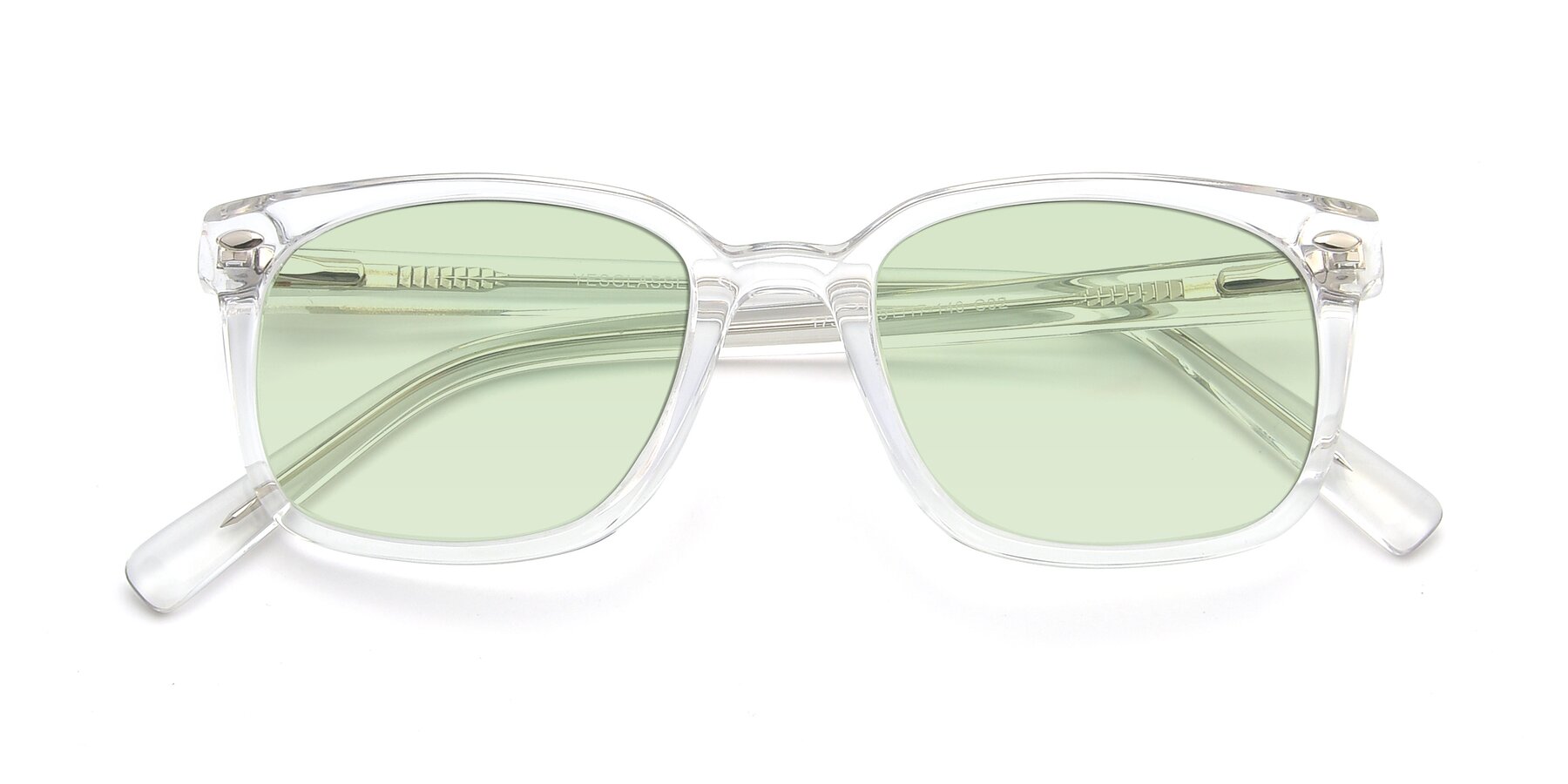 Folded Front of 17349 in Clear with Light Green Tinted Lenses