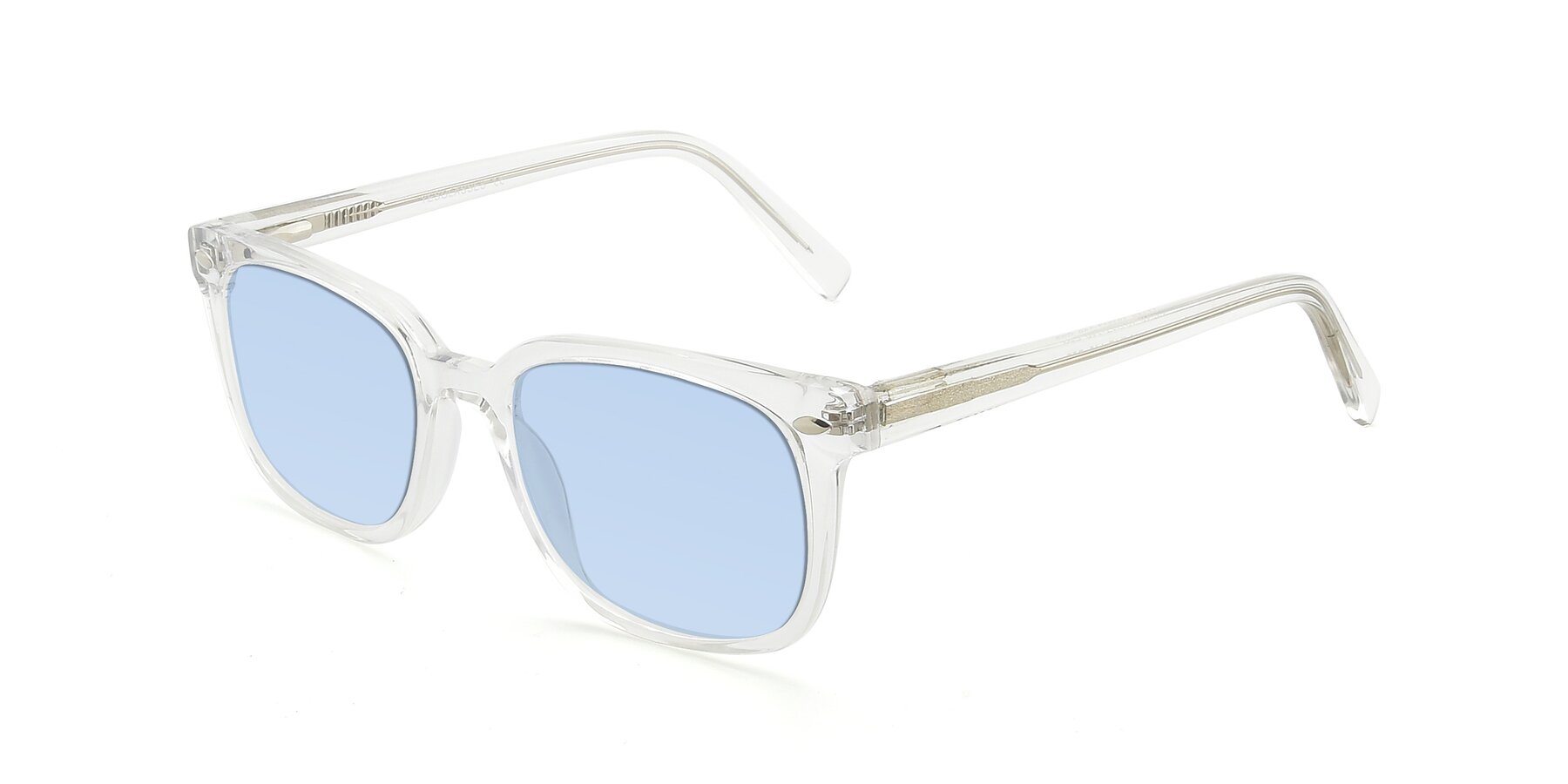 Angle of 17349 in Clear with Light Blue Tinted Lenses