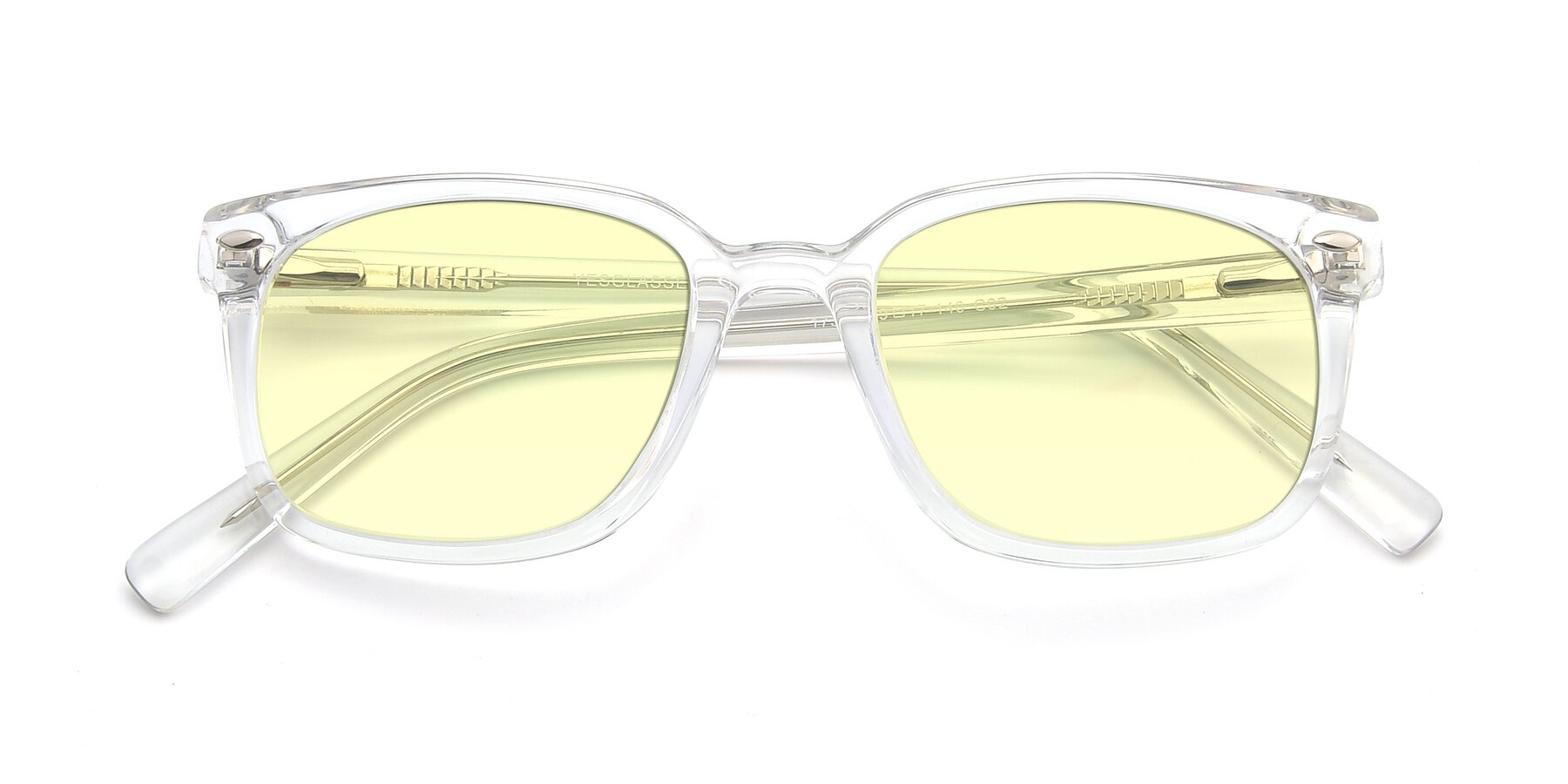 Folded Front of 17349 in Clear with Light Yellow Tinted Lenses