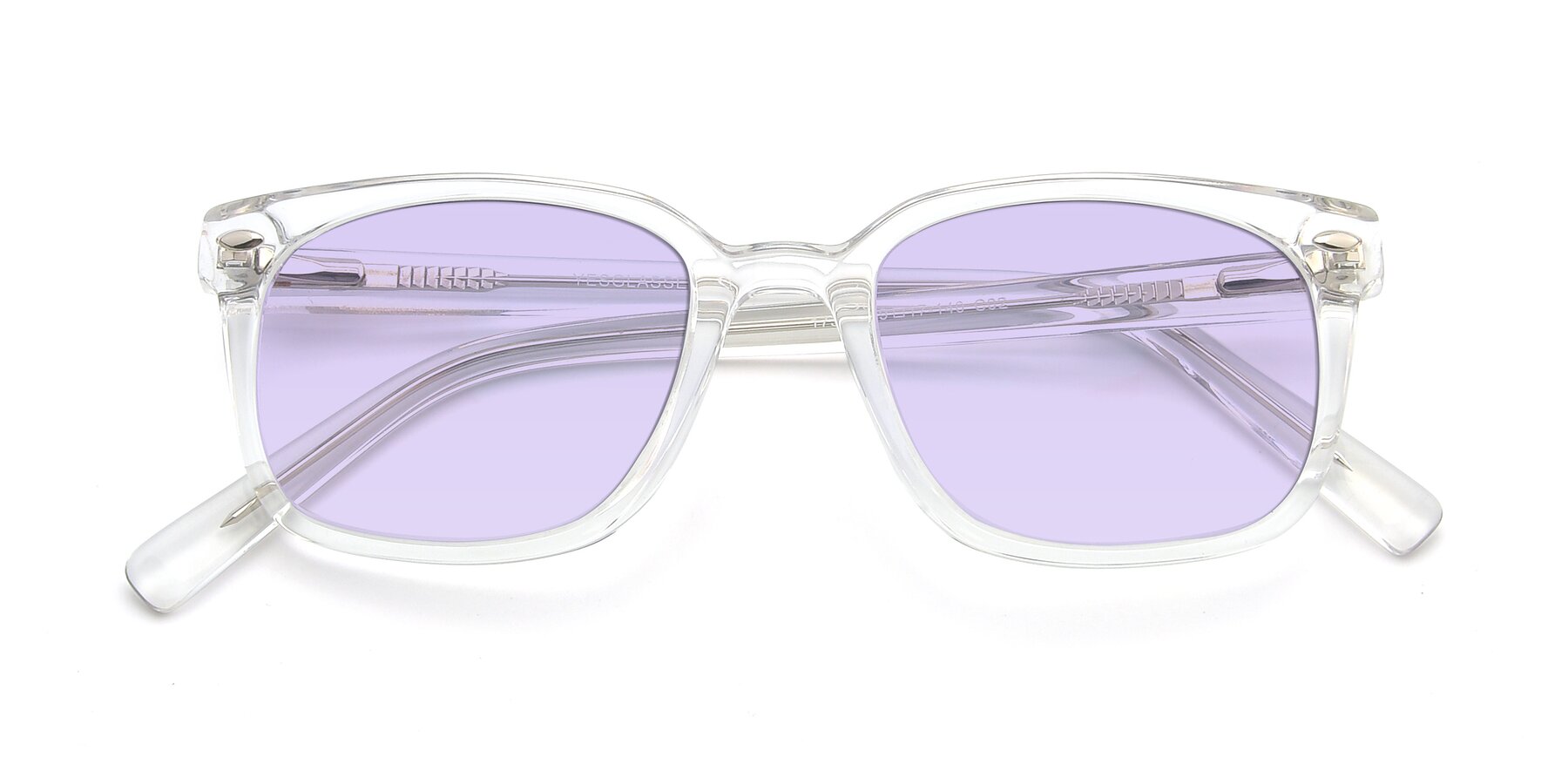 Folded Front of 17349 in Clear with Light Purple Tinted Lenses
