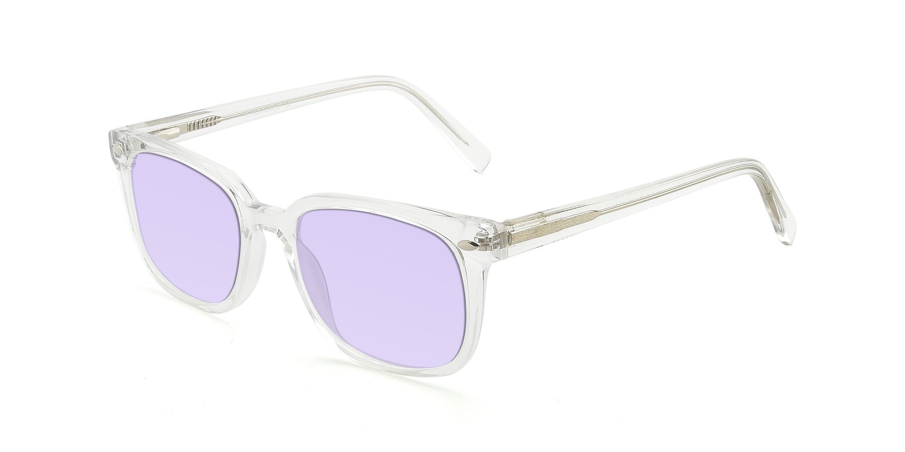 Angle of 17349 in Clear with Light Purple Tinted Lenses