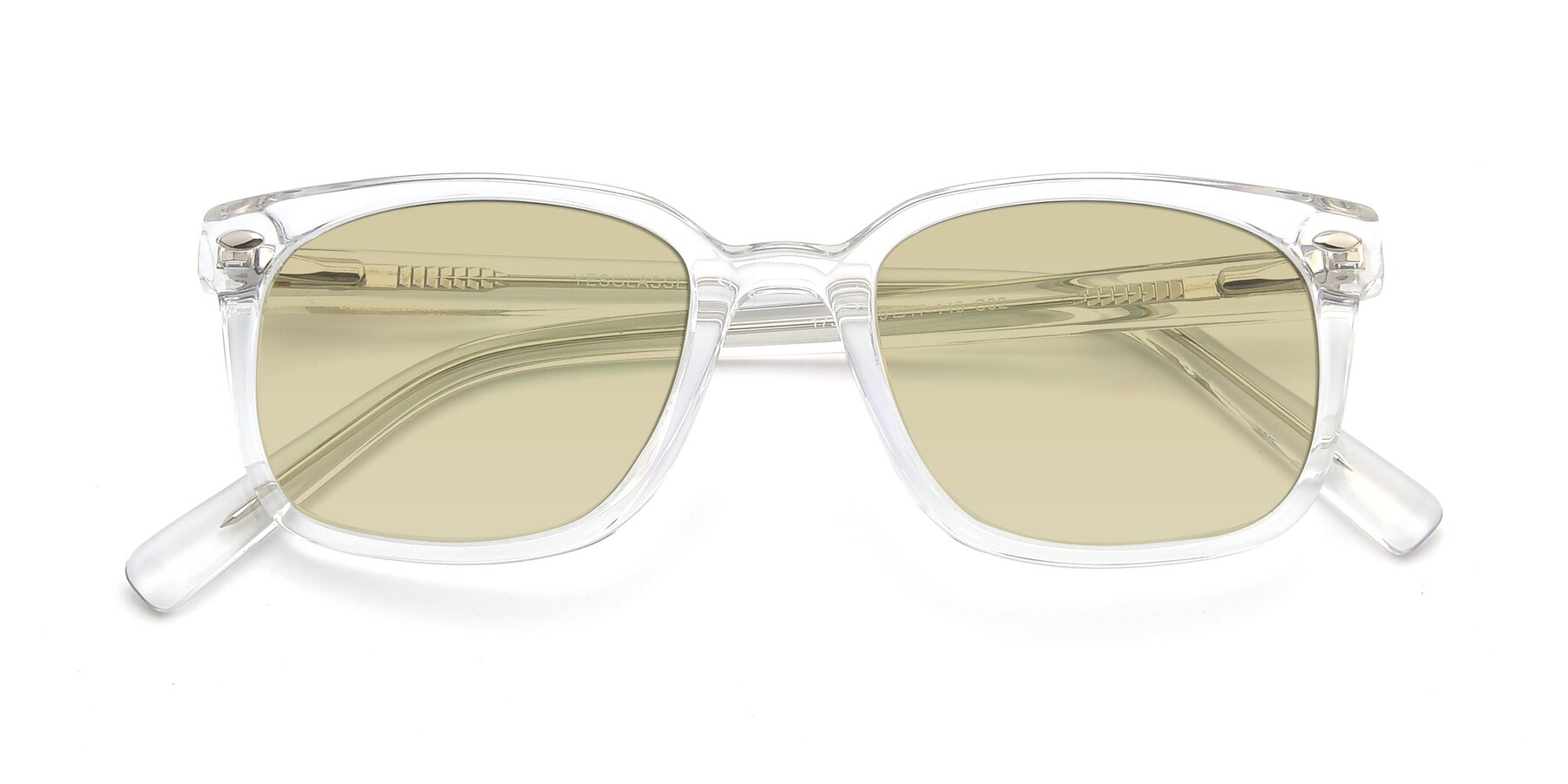 Folded Front of 17349 in Clear with Light Champagne Tinted Lenses