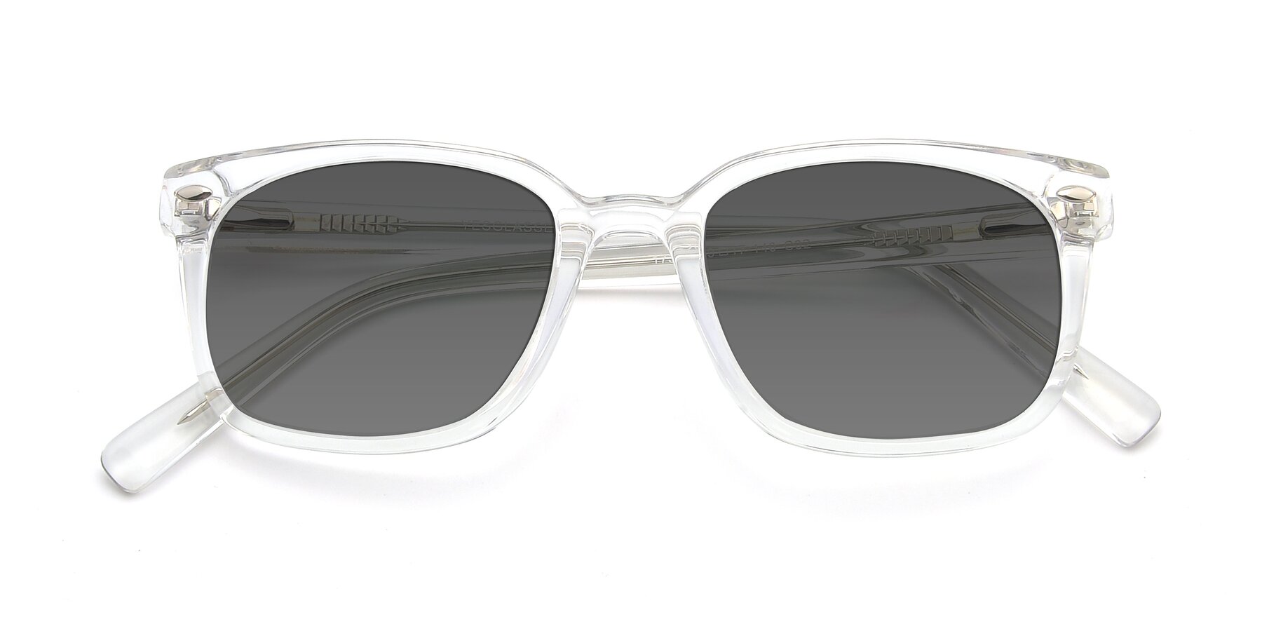 Folded Front of 17349 in Clear with Medium Gray Tinted Lenses