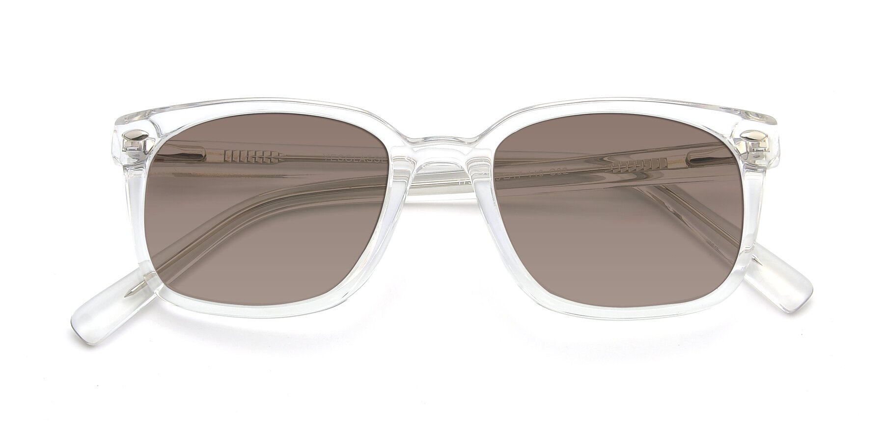 Folded Front of 17349 in Clear with Medium Brown Tinted Lenses