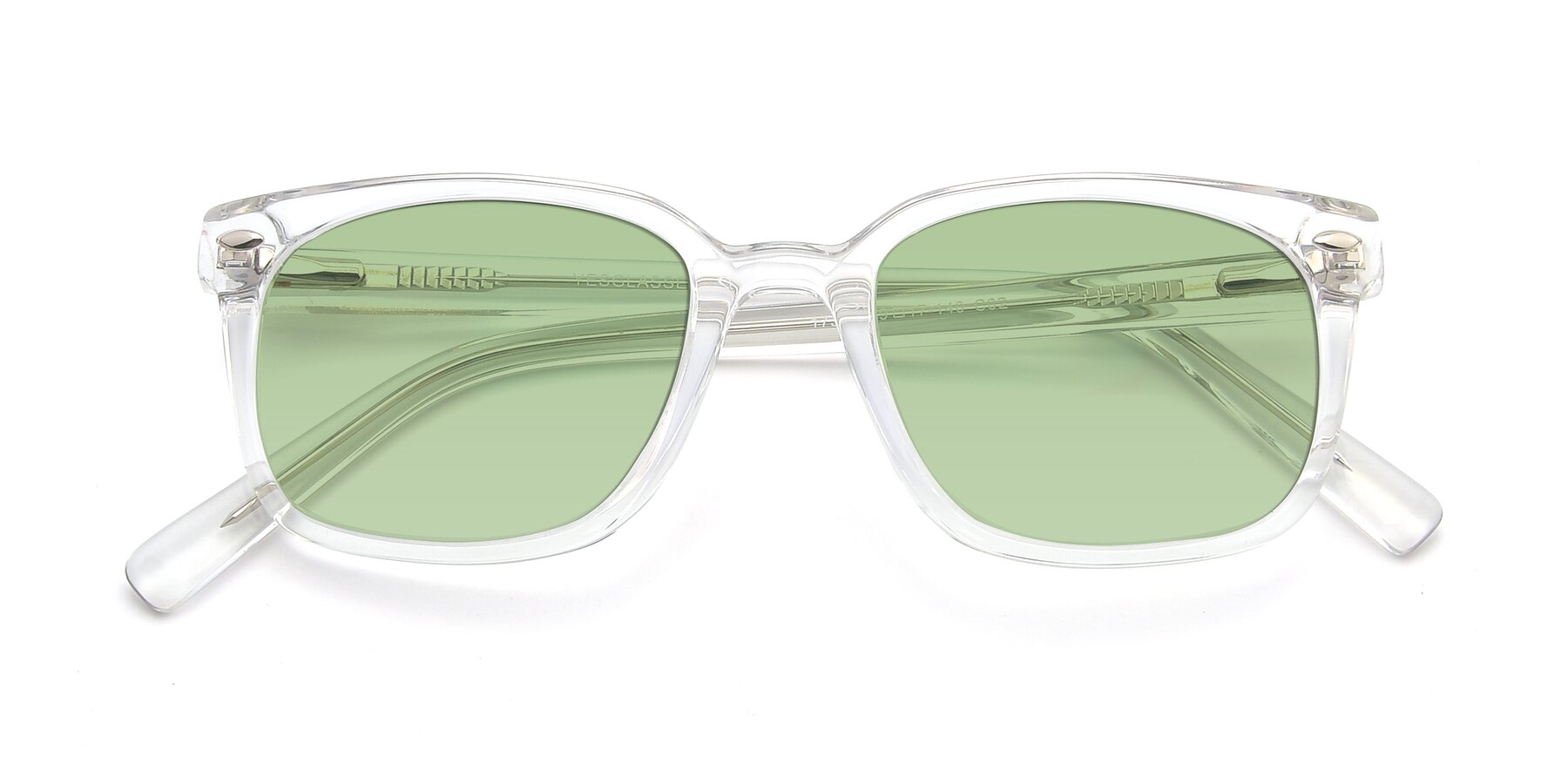 Folded Front of 17349 in Clear with Medium Green Tinted Lenses