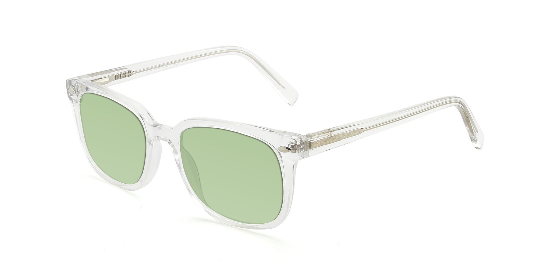 Angle of 17349 in Clear with Medium Green Tinted Lenses