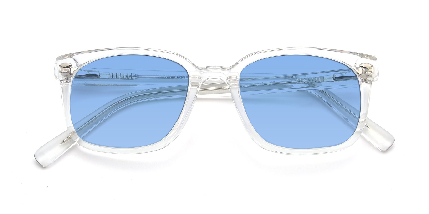 Folded Front of 17349 in Clear with Medium Blue Tinted Lenses