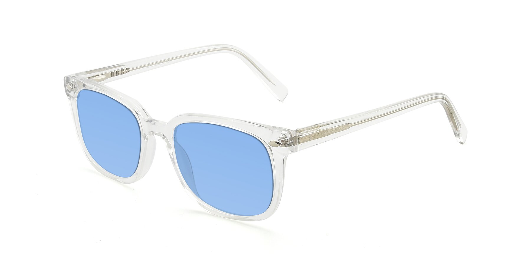 Angle of 17349 in Clear with Medium Blue Tinted Lenses
