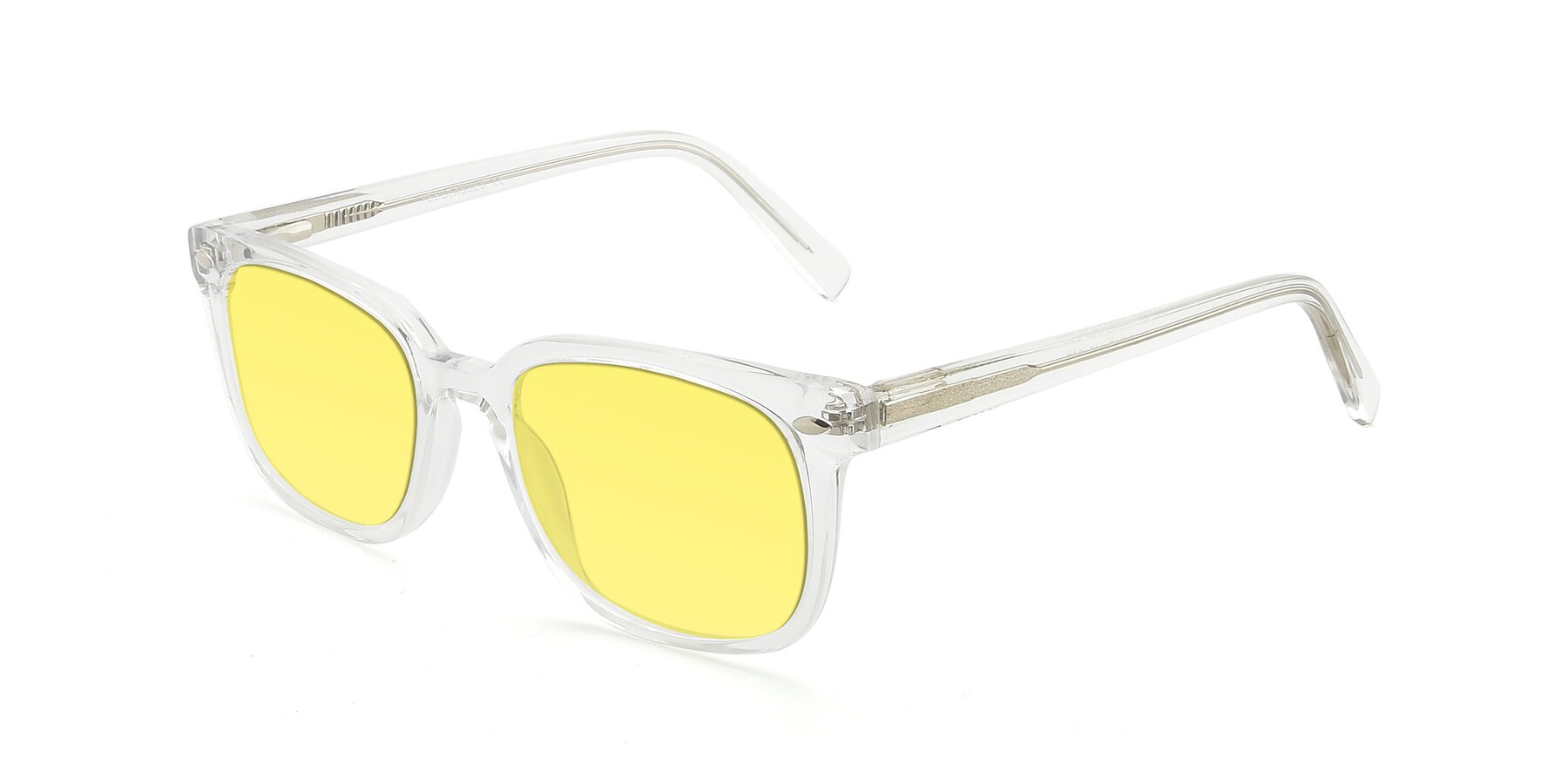 Angle of 17349 in Clear with Medium Yellow Tinted Lenses