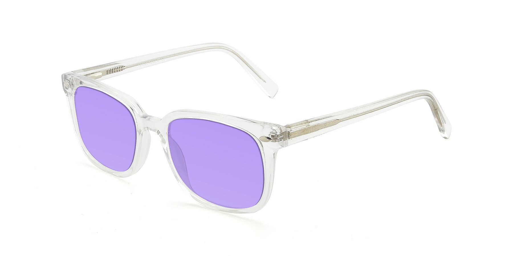 Angle of 17349 in Clear with Medium Purple Tinted Lenses