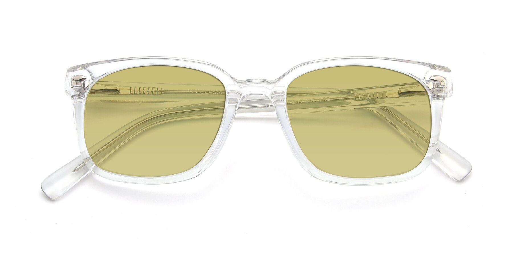 Folded Front of 17349 in Clear with Medium Champagne Tinted Lenses