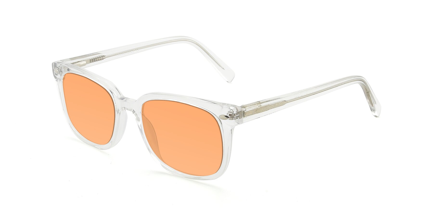 Angle of 17349 in Clear with Medium Orange Tinted Lenses