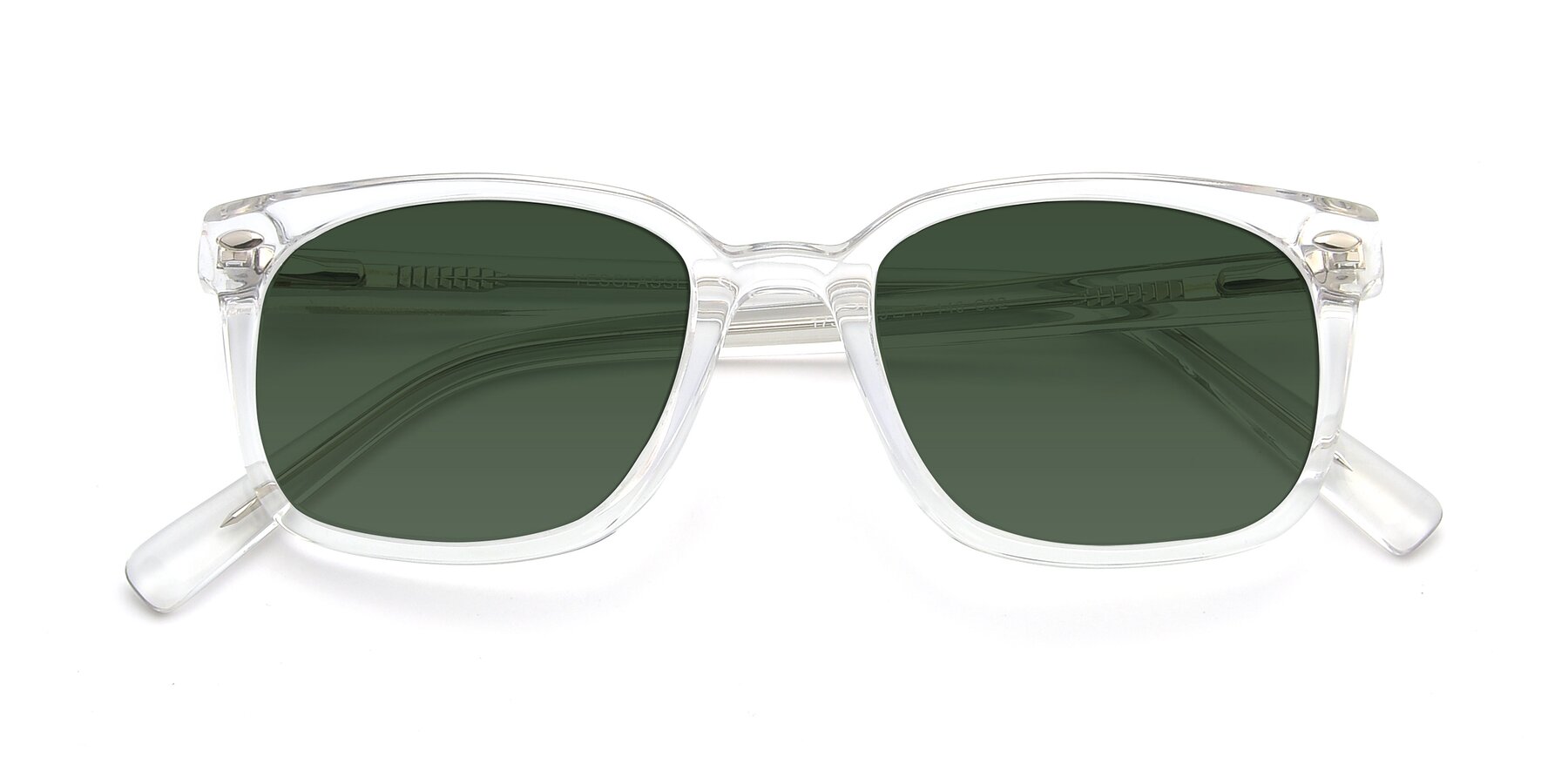 Folded Front of 17349 in Clear with Green Tinted Lenses