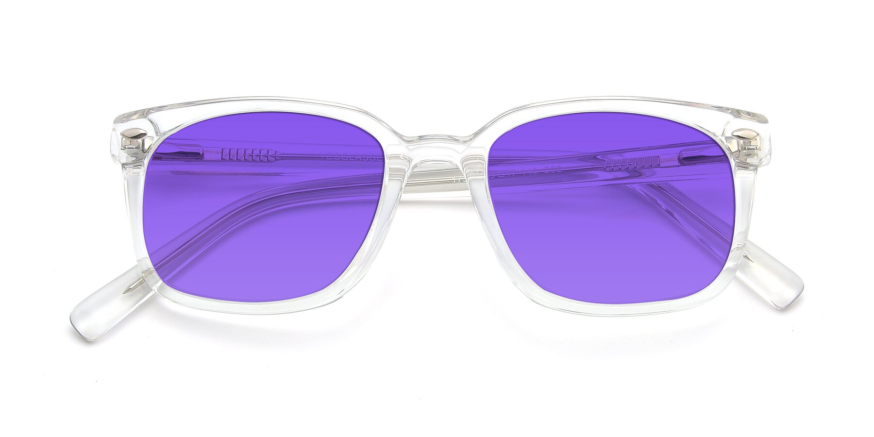 Folded Front of 17349 in Clear with Purple Tinted Lenses