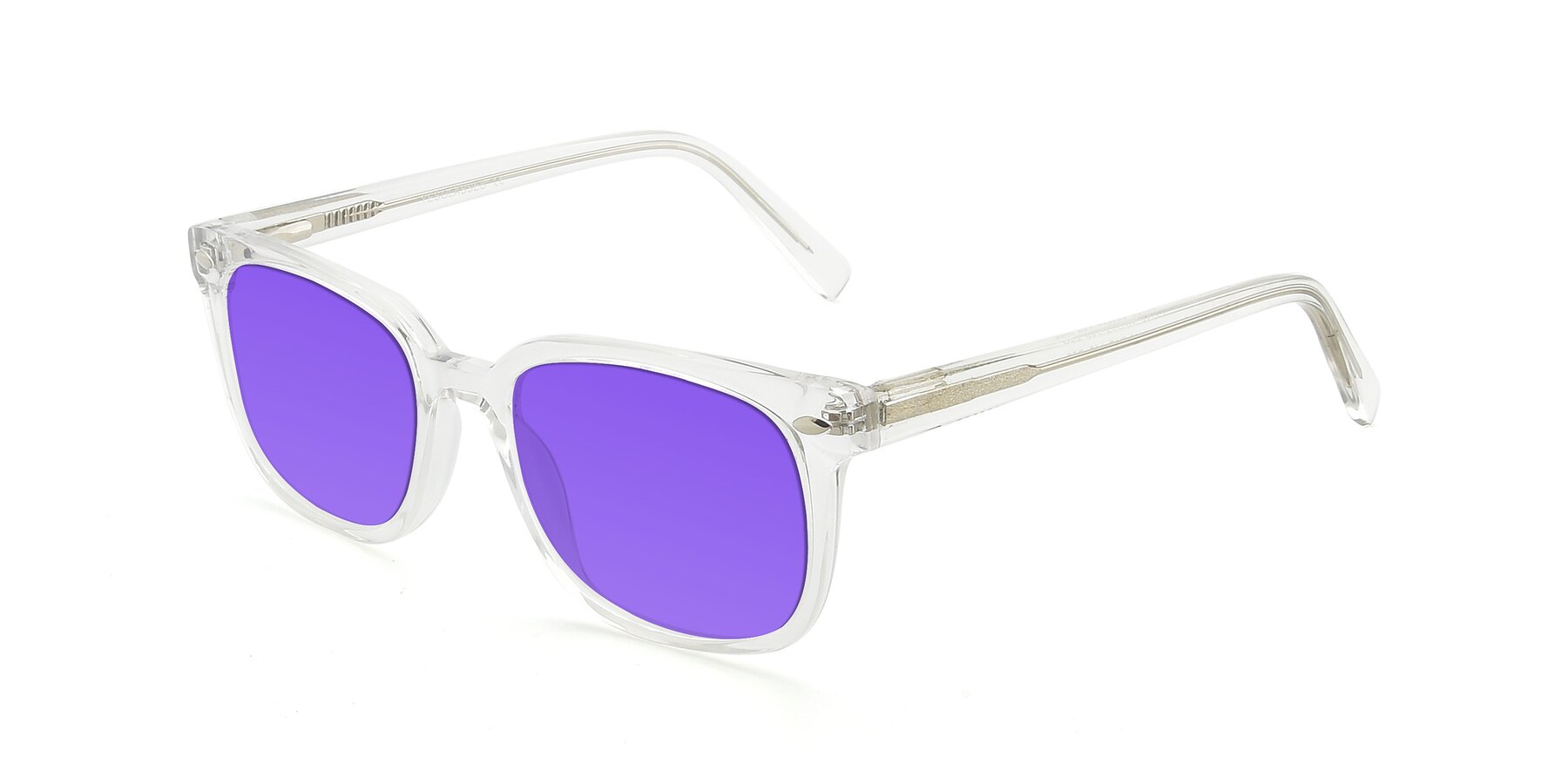 Angle of 17349 in Clear with Purple Tinted Lenses