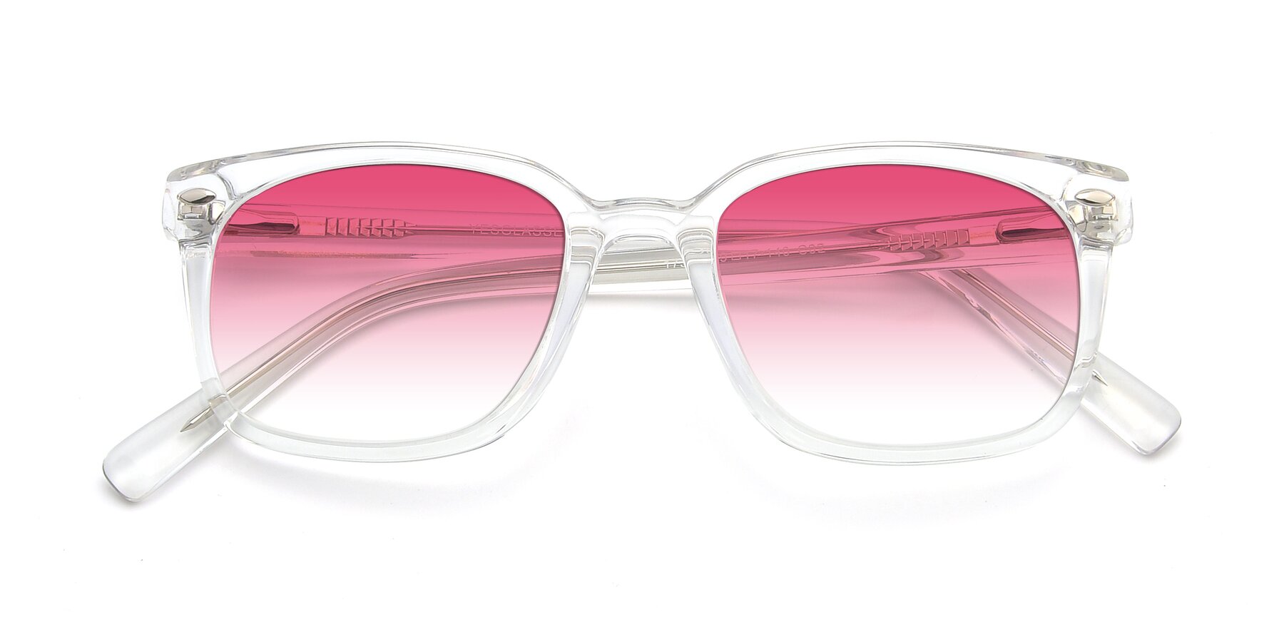 Folded Front of 17349 in Clear with Pink Gradient Lenses