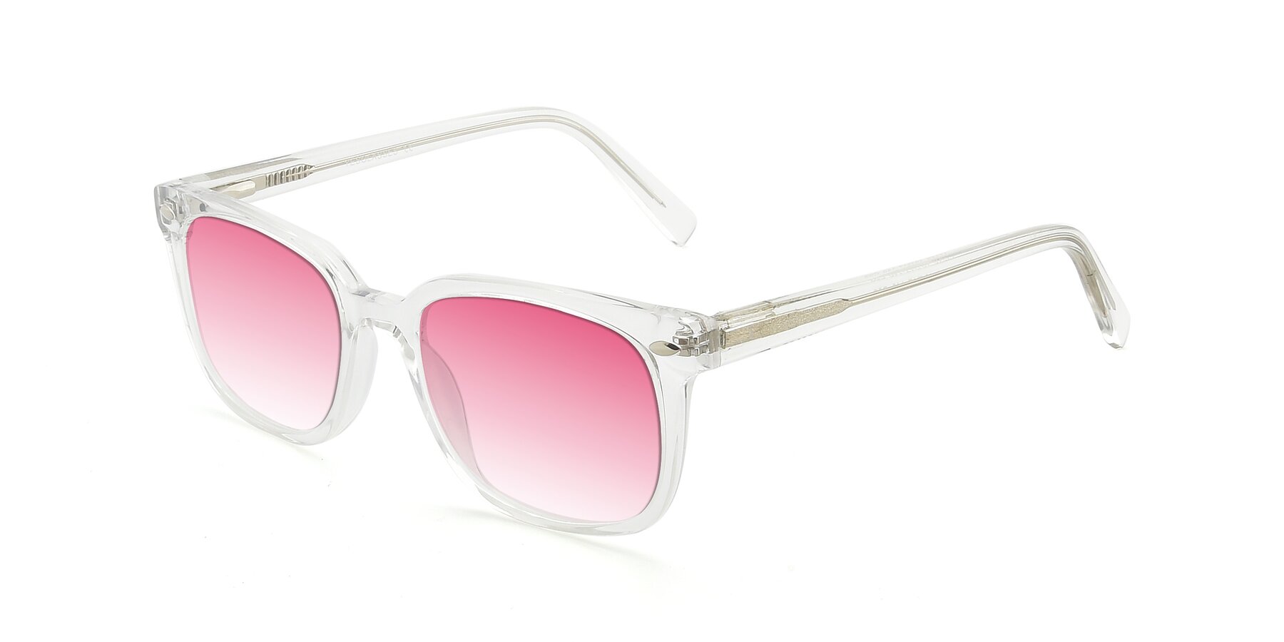 Angle of 17349 in Clear with Pink Gradient Lenses