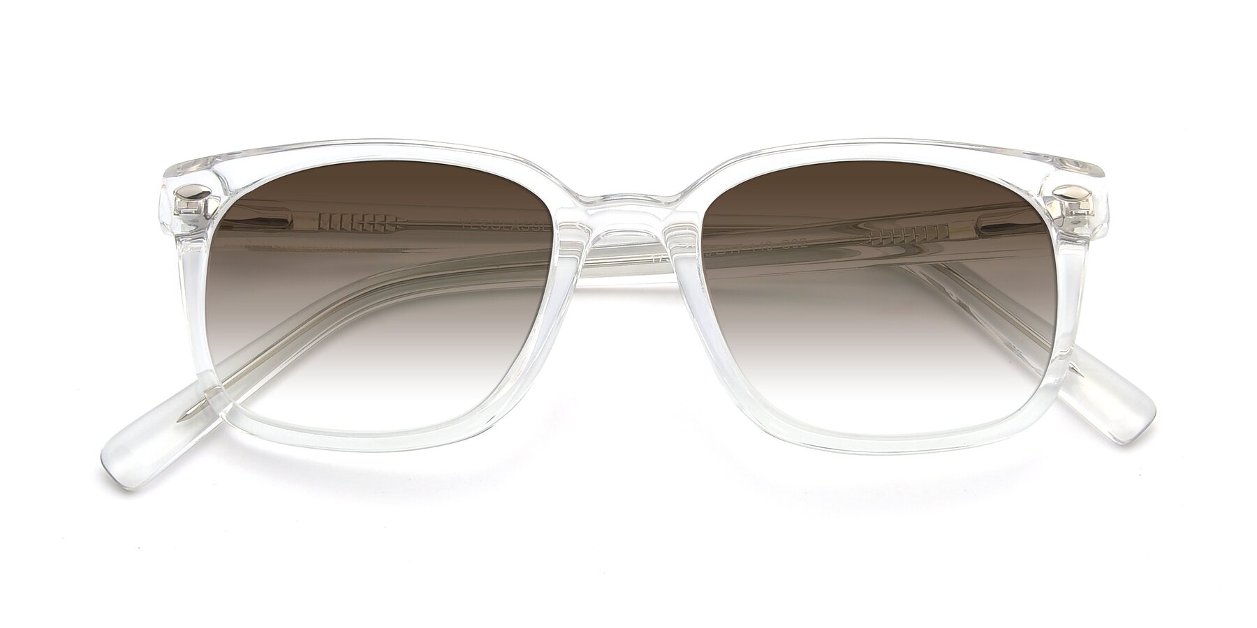 Folded Front of 17349 in Clear with Brown Gradient Lenses