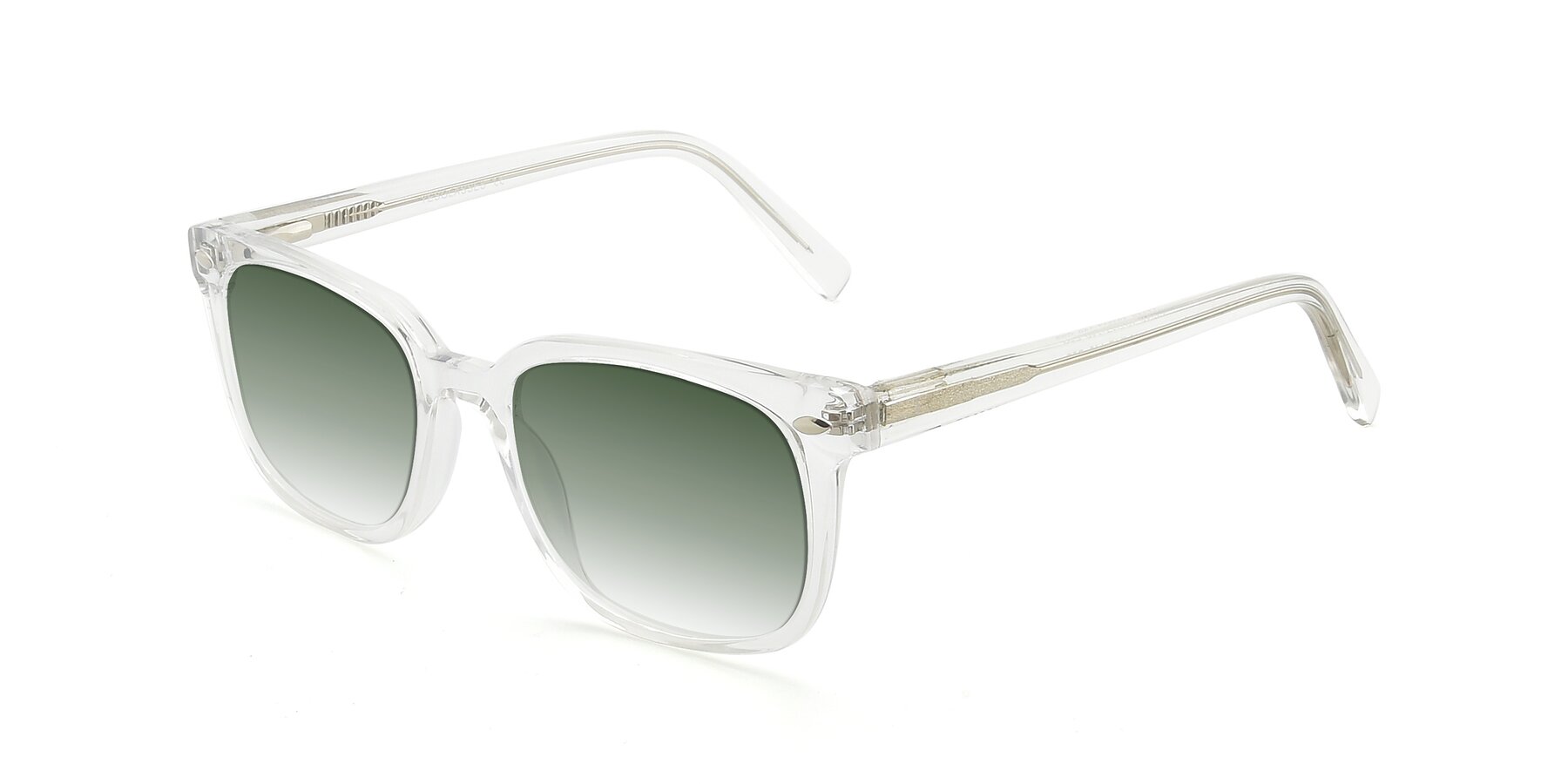 Angle of 17349 in Clear with Green Gradient Lenses