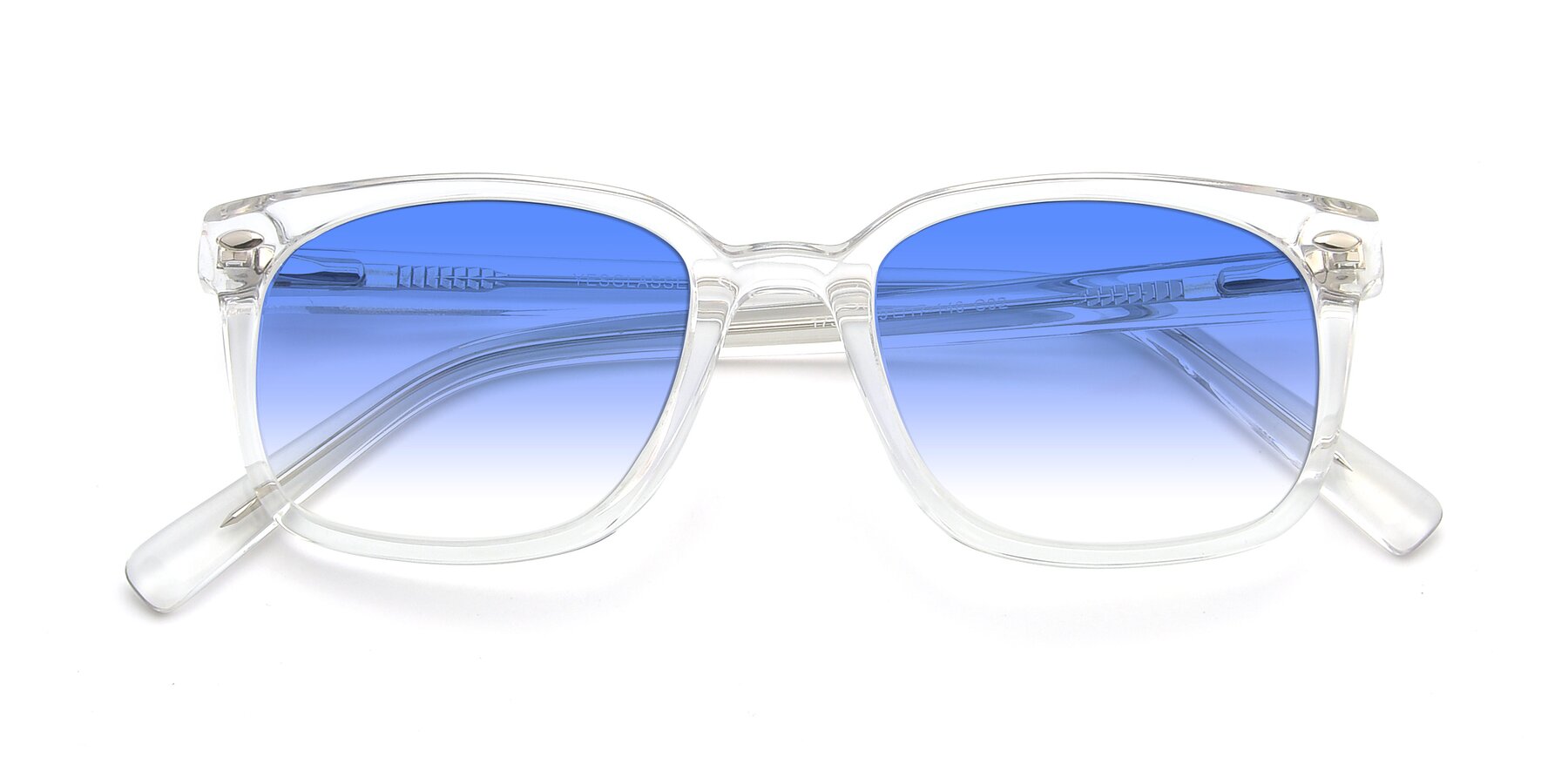 Folded Front of 17349 in Clear with Blue Gradient Lenses