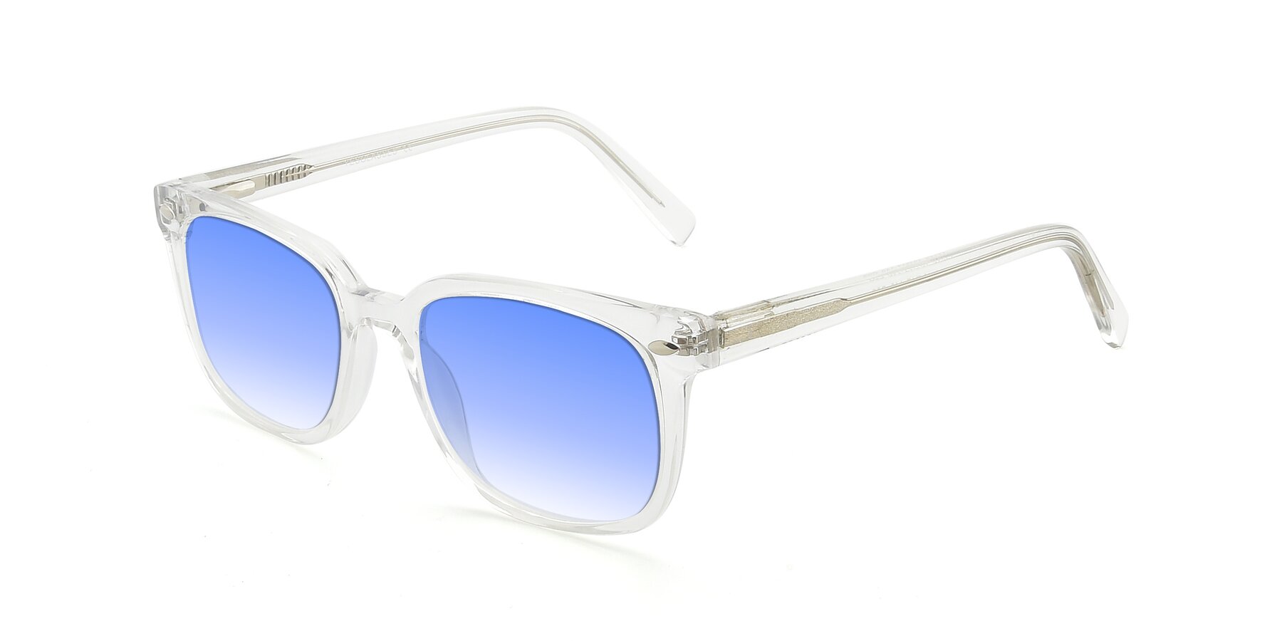Angle of 17349 in Clear with Blue Gradient Lenses