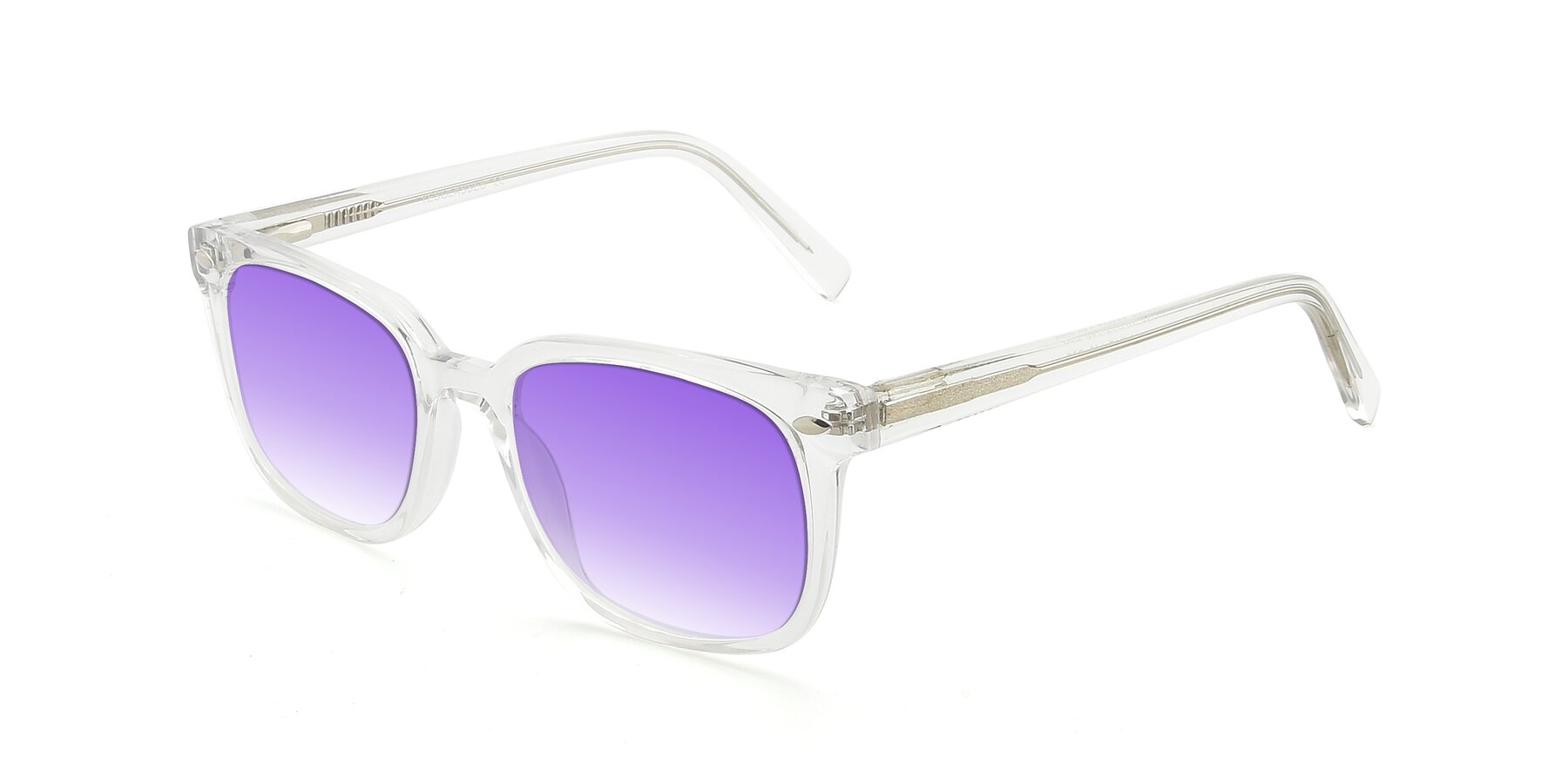 Angle of 17349 in Clear with Purple Gradient Lenses