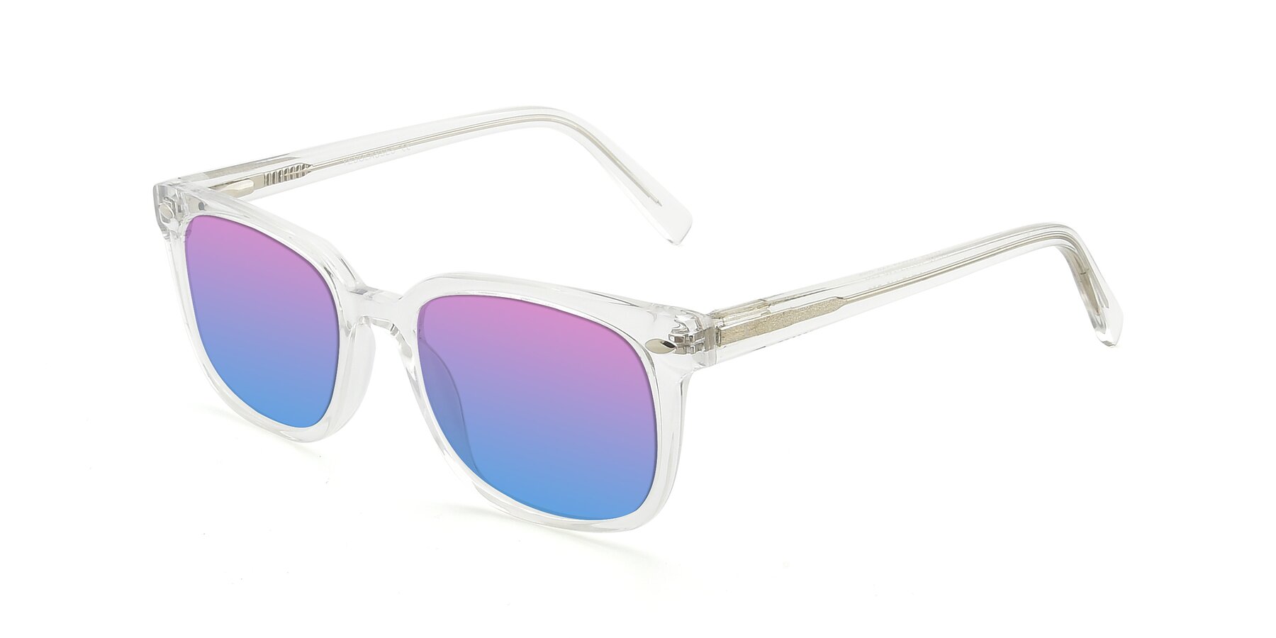 Angle of 17349 in Clear with Pink / Blue Gradient Lenses