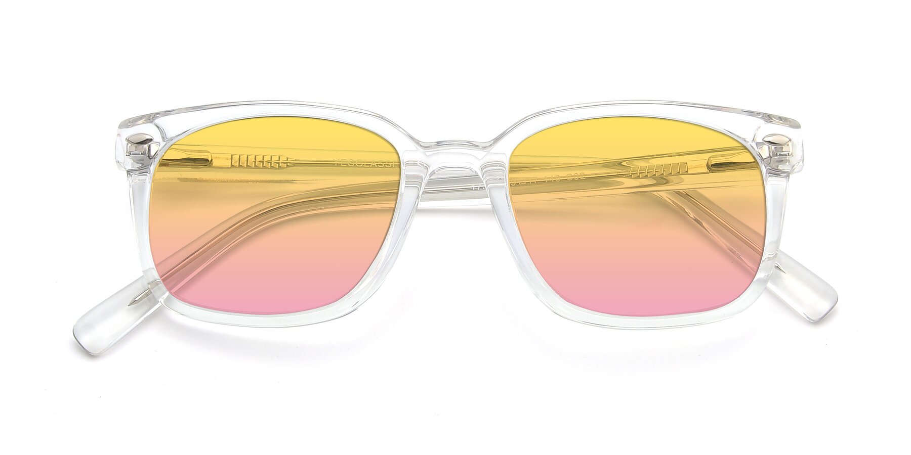 Folded Front of 17349 in Clear with Yellow / Pink Gradient Lenses