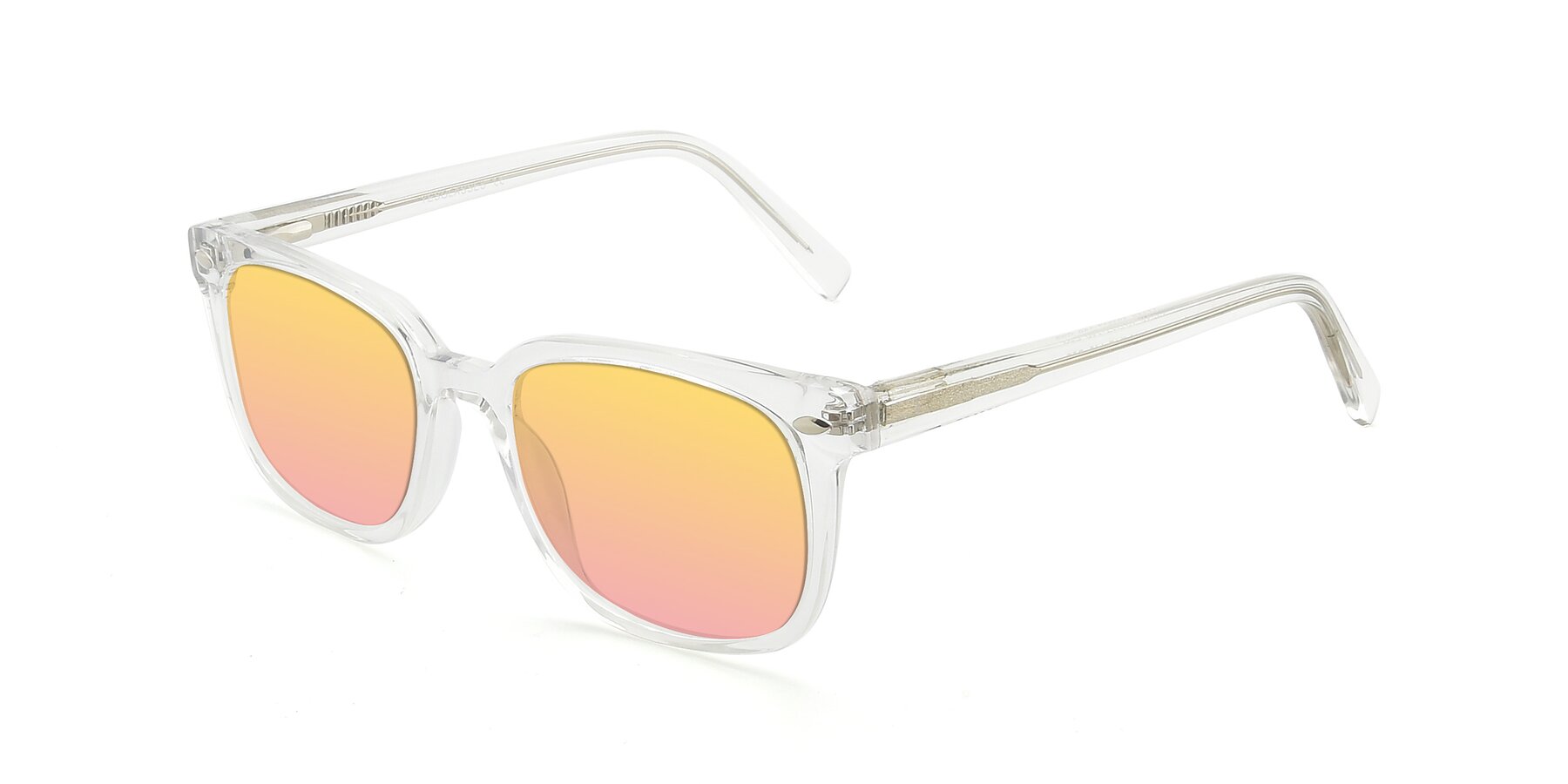 Angle of 17349 in Clear with Yellow / Pink Gradient Lenses