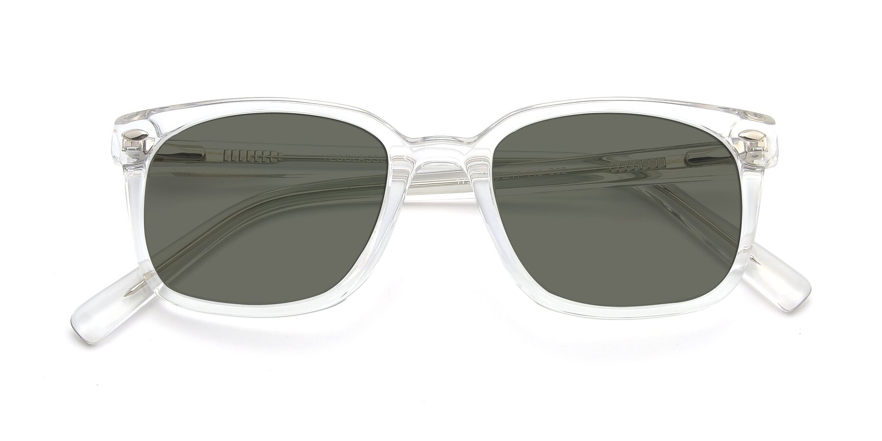 Folded Front of 17349 in Clear with Gray Polarized Lenses