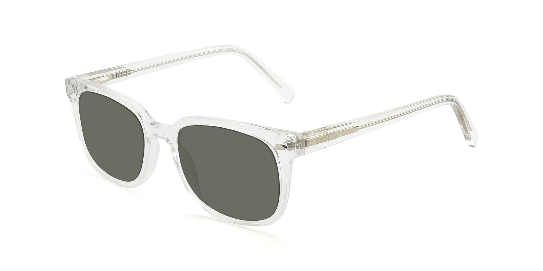 Angle of 17349 in Clear with Gray Polarized Lenses
