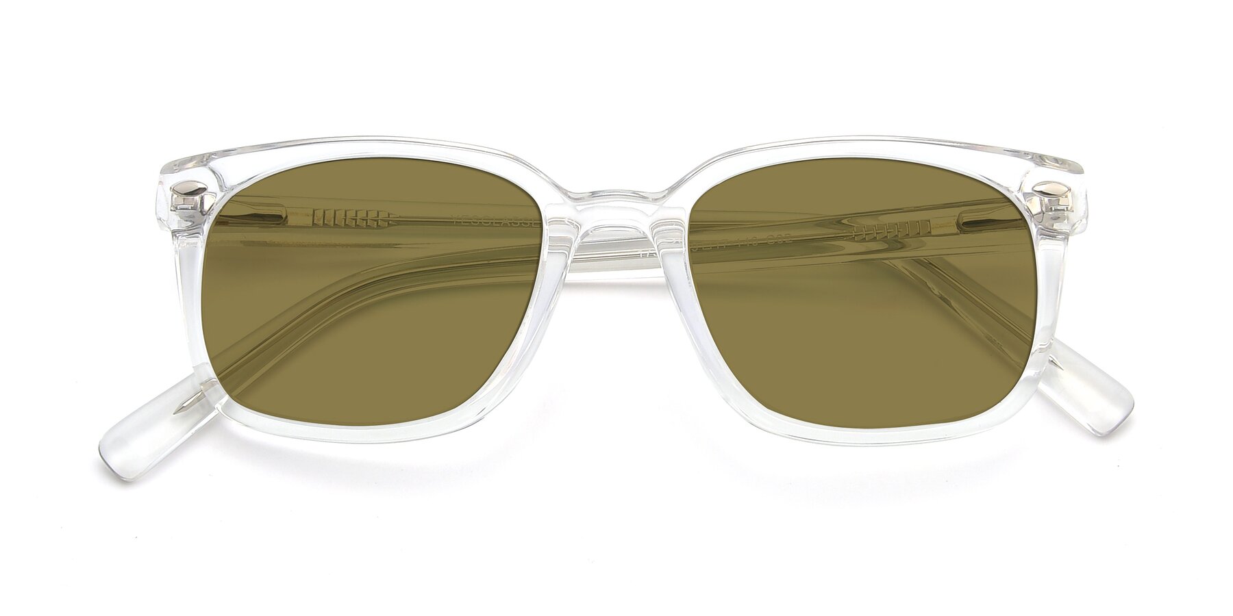 Folded Front of 17349 in Clear with Brown Polarized Lenses
